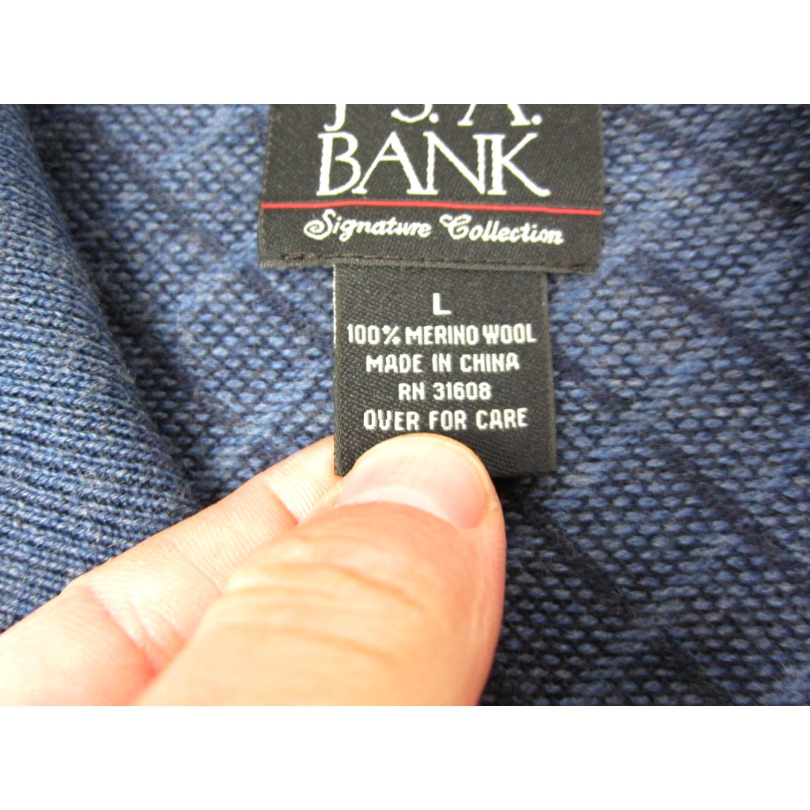 Jos. A. Bank Jos A Bank Sweater Mens Adult Large Black 100% Wool V Neck Merino Knit Soft Pullover Knit 90s Preppy Size US L / EU 52-54 / 3 - 5 Thumbnail