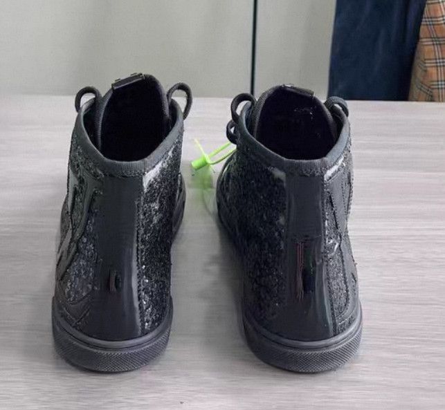 Louis Vuitton Louis Vuitton Felt Sequined High-Top Sneakers -2508 Size US 5.5 / EU 38 - 4 Thumbnail