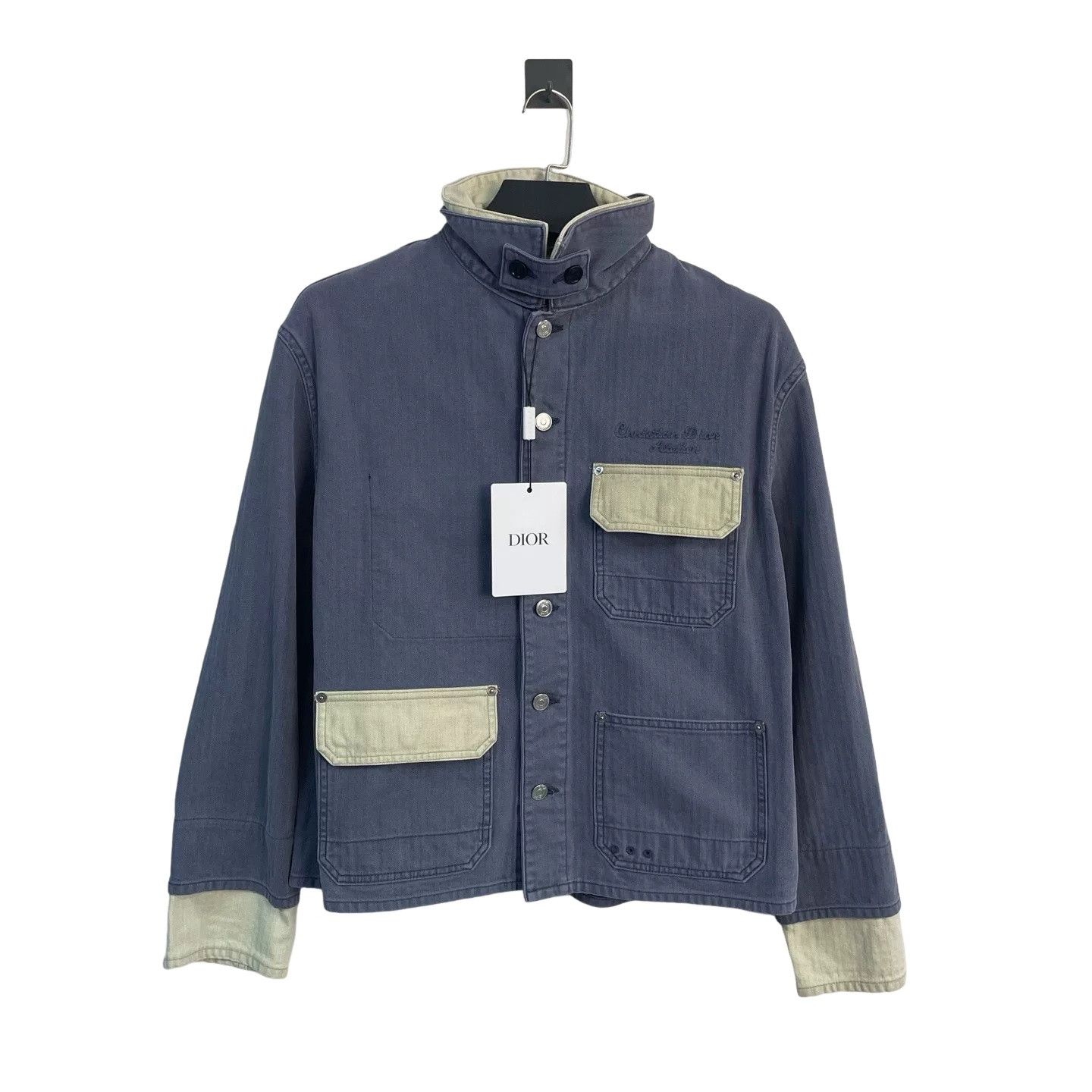 Dior Dior Embroidered Denim Jacket Size 50 Size US M / EU 48-50 / 2 - 1 Thumbnail