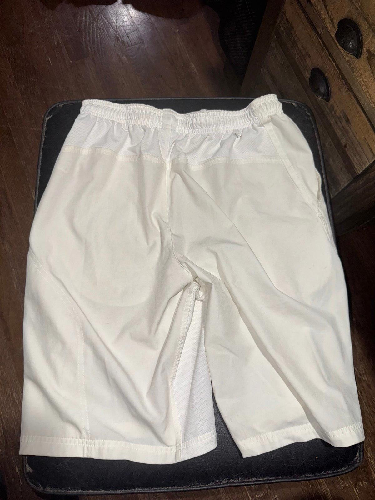 Nike VNTG Y2K Nike Dri-Fit Shorts Rare Mens Sz M White Hoop NBA Size US 32 / EU 48 - 6 Thumbnail