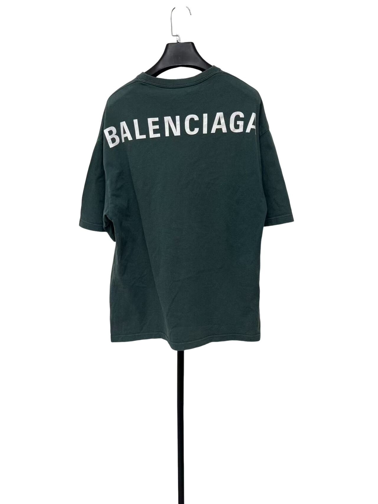 Balenciaga Balenciaga Green Logo Print T-Shirt XS Size US XS / EU 42 / 0 - 1 Thumbnail