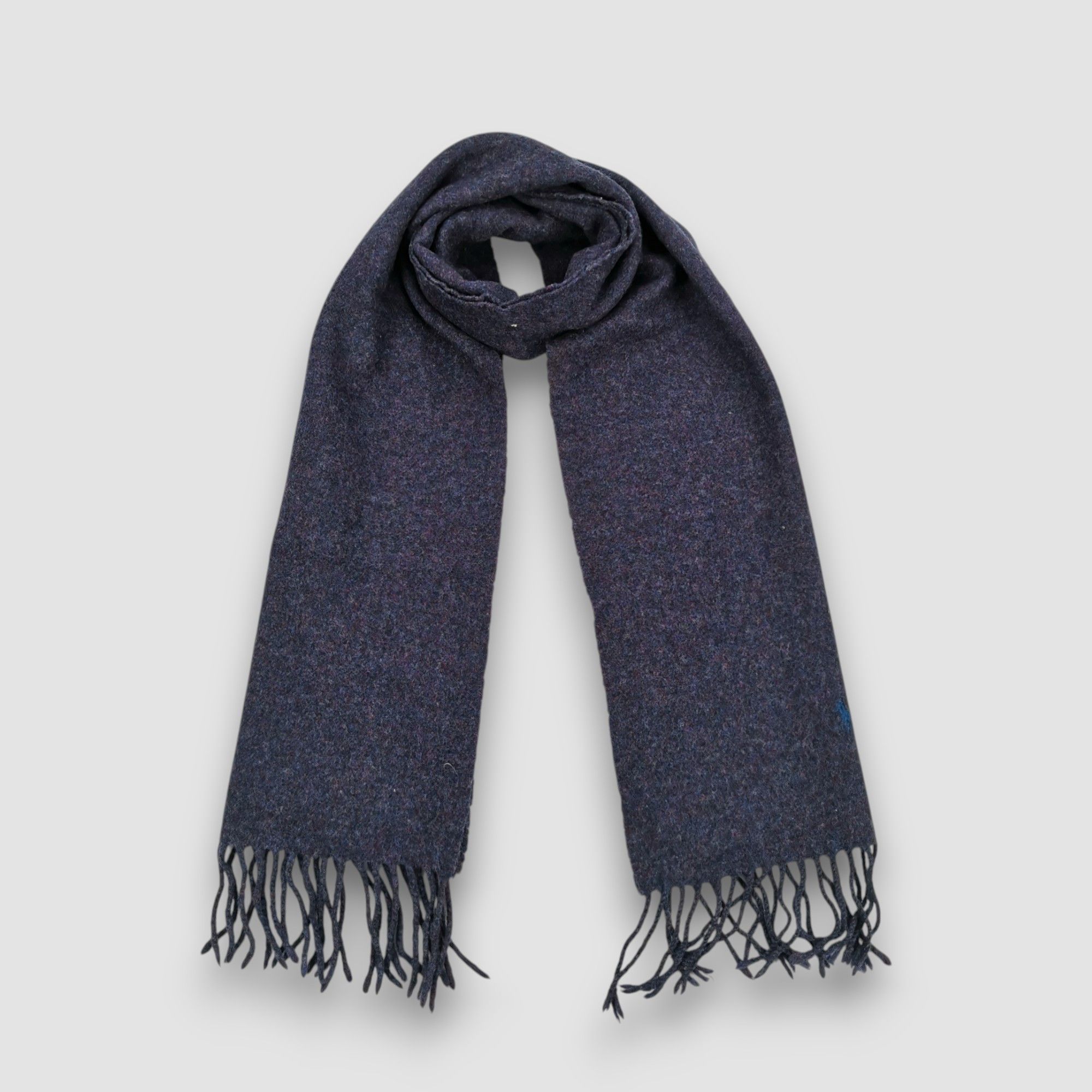 Polo Ralph Lauren Vintage Polo Ralph Lauren Scarf Wool Winter Fringe Scarves Size ONE SIZE - 4 Thumbnail