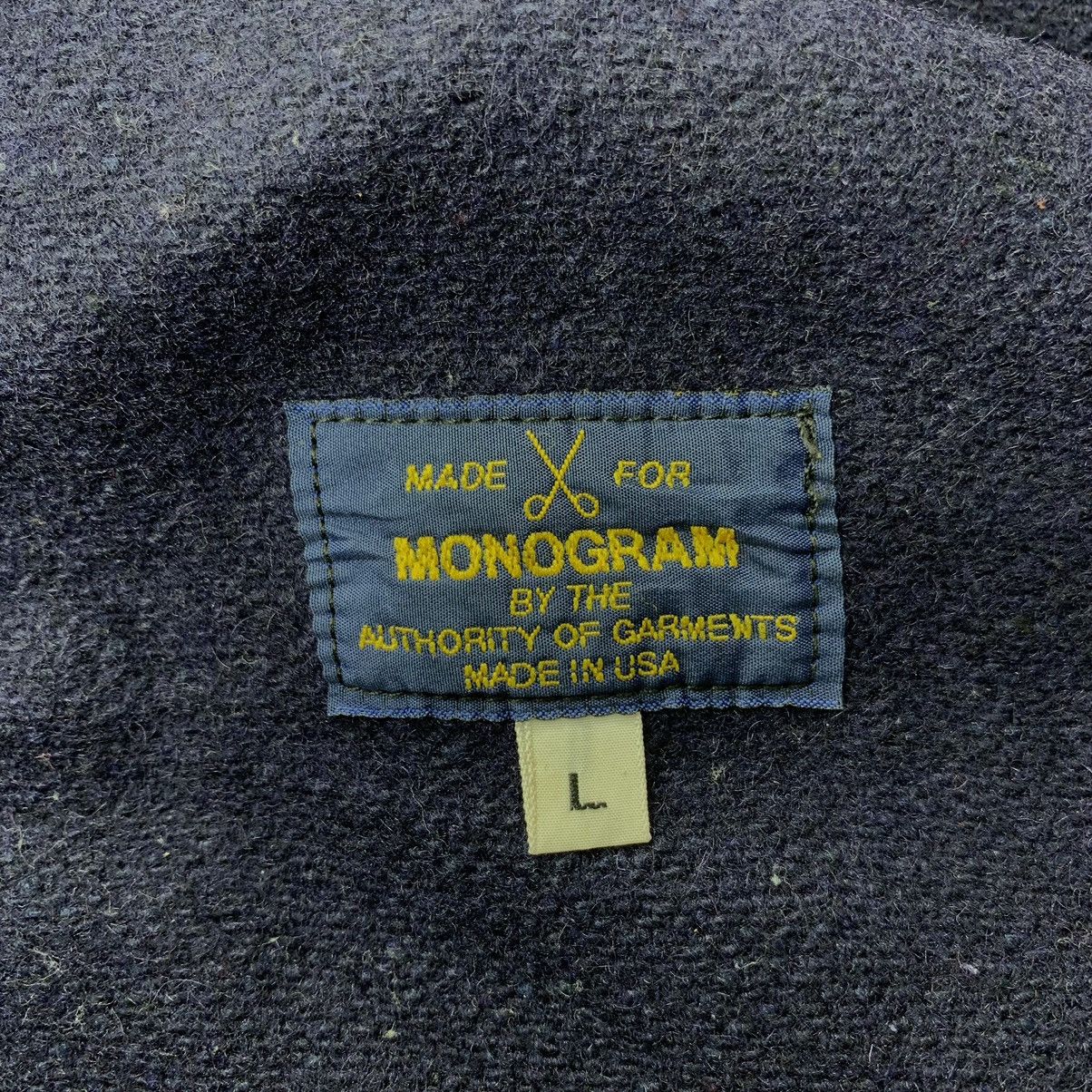 Vintage Vintage 90s MONOGRAM USA Full Ideal Zipper Wool Army Jacket Size US L / EU 52-54 / 3 - 4 Thumbnail