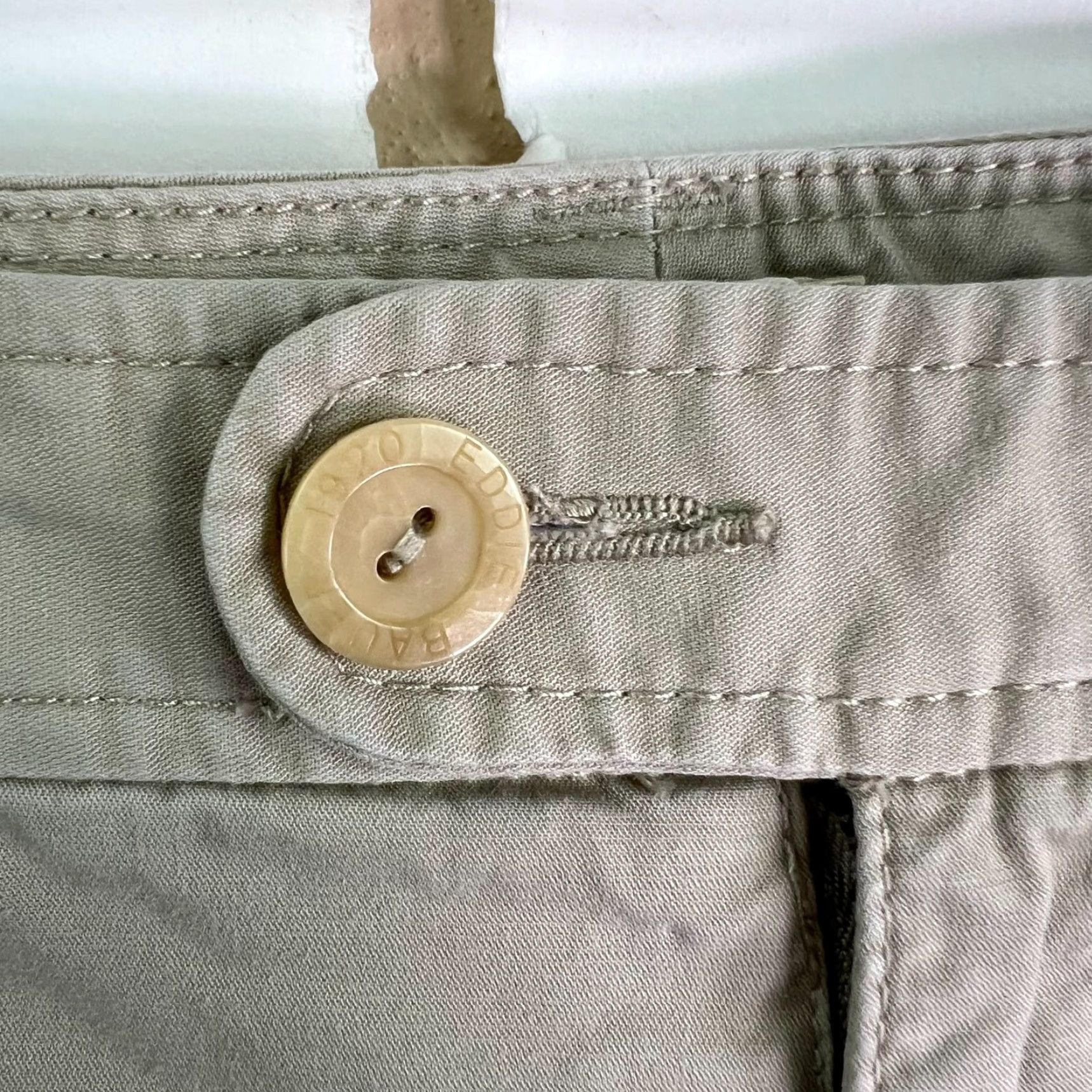 Eddie Bauer VINTAGE Eddie Bauer Chino Pants Womens SZ 10 Beige 32x30 Twill Stretch Flared 90s Womens Size 34" / US 12 / IT 48 - 6 Thumbnail