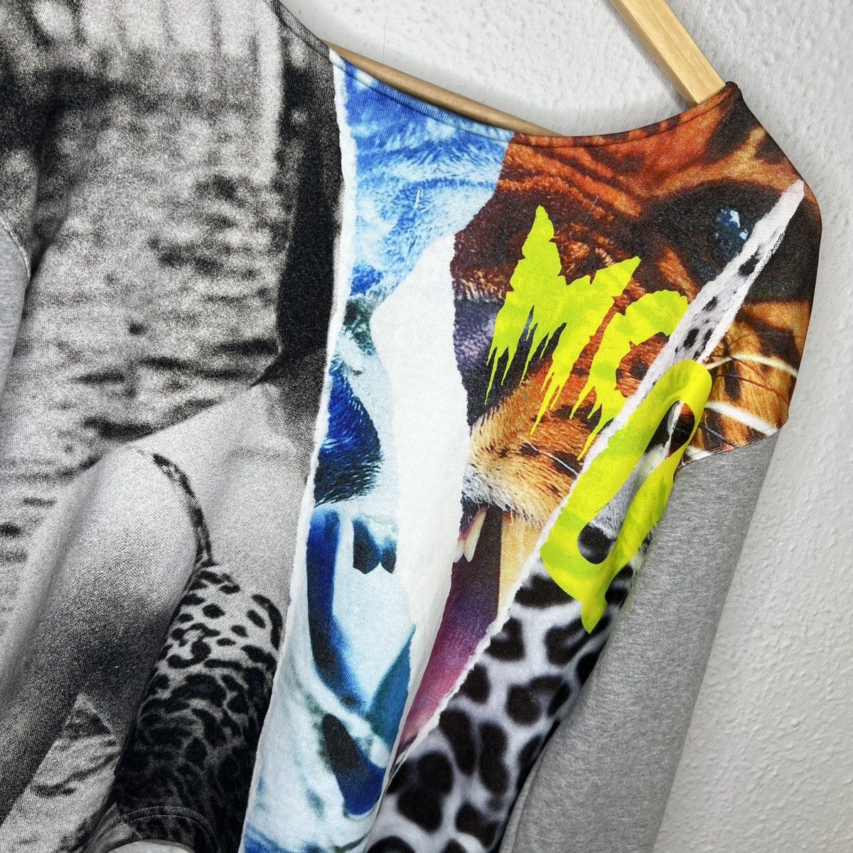 Alexander McQueen × MCQ × McQ Alexander McQueen Alexander Mcqueen MCQ Sweatshirt Blouse Full Print Grey Rare Size S / US 4 / IT 40 - 4 Thumbnail