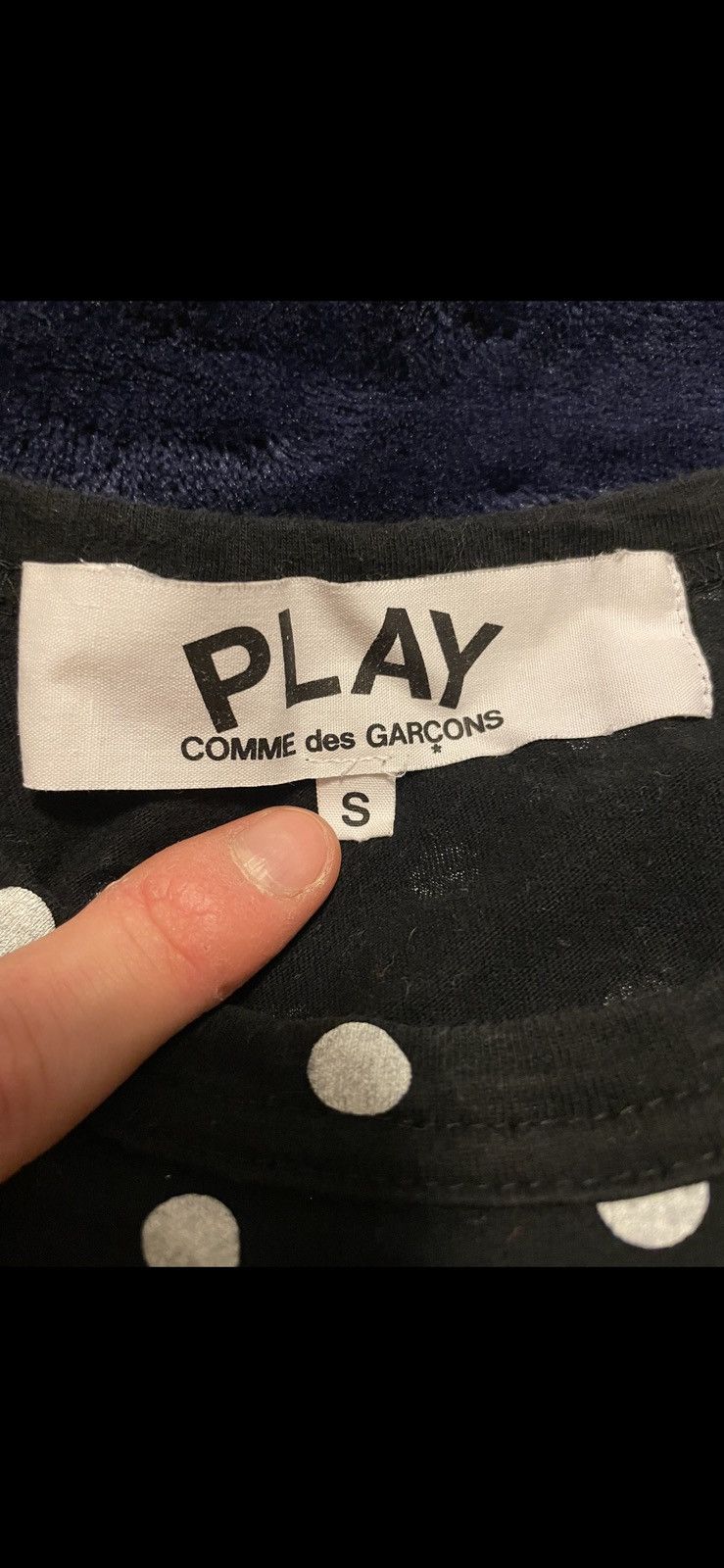 Comme des Garcons Comme des Garcons Black Polka Dot Long Sleeve Tee Size US S / EU 44-46 / 1 - 4 Thumbnail