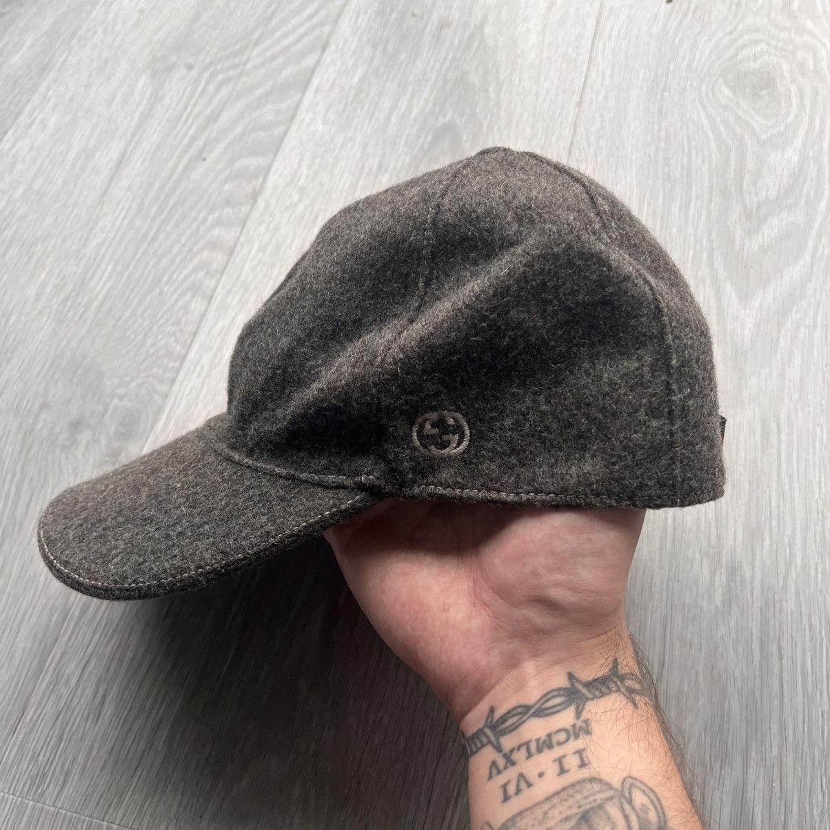 Gucci Gucci Archive Wool Baseball Cap Size ONE SIZE - 1 Thumbnail