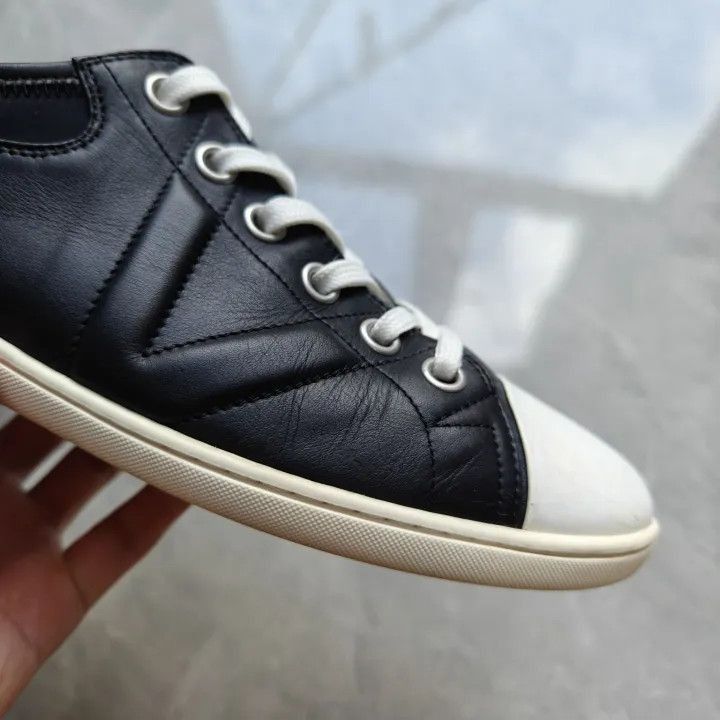 Louis Vuitton Louis Vuitton Black Sneakers with White Tip -2508 Size US 9 / EU 42 - 5 Thumbnail