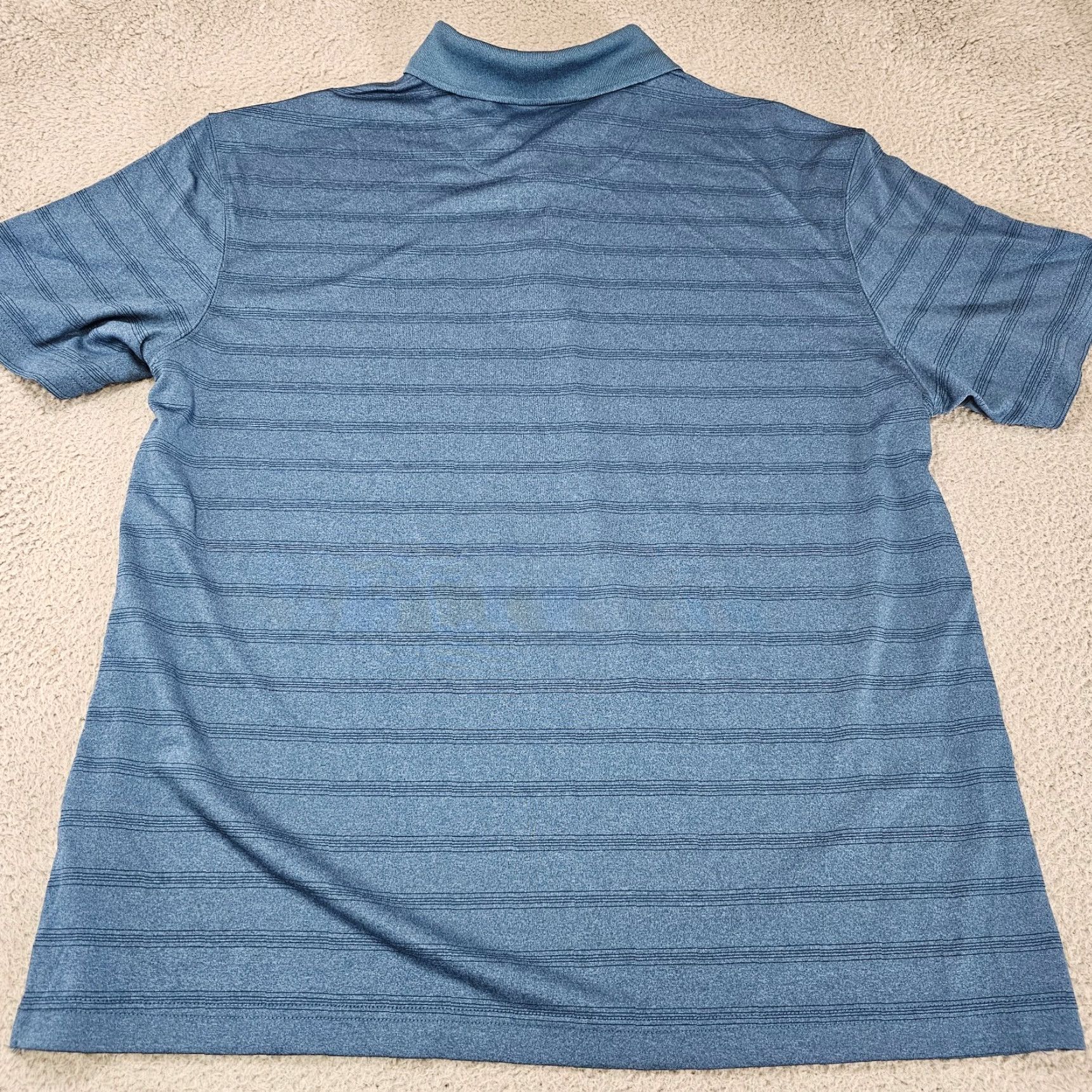 Haggar Haggar Polo Shirt Adult Large Heather Blue Performance Casual Golf Rugby Mens Size US L / EU 52-54 / 3 - 6 Thumbnail