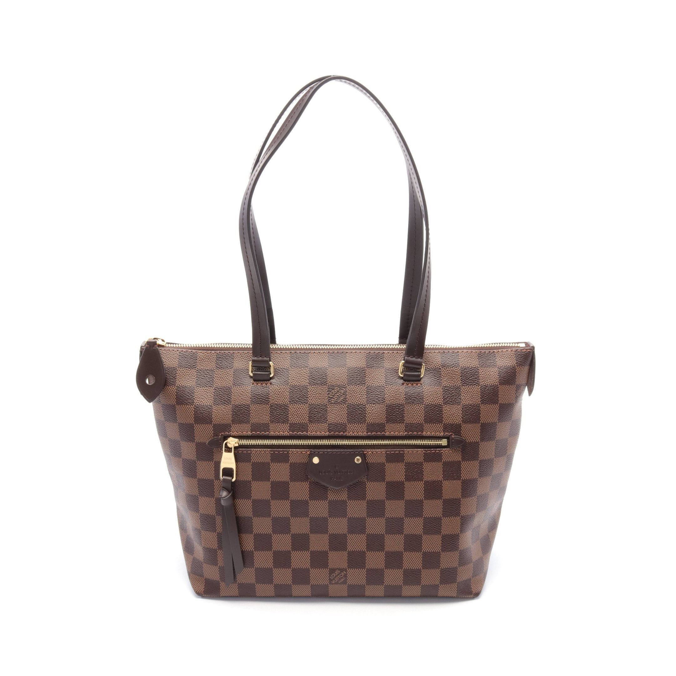 Louis Vuitton Jena Pm Damier Ebene Shoulder Bag Tote Leather Brown