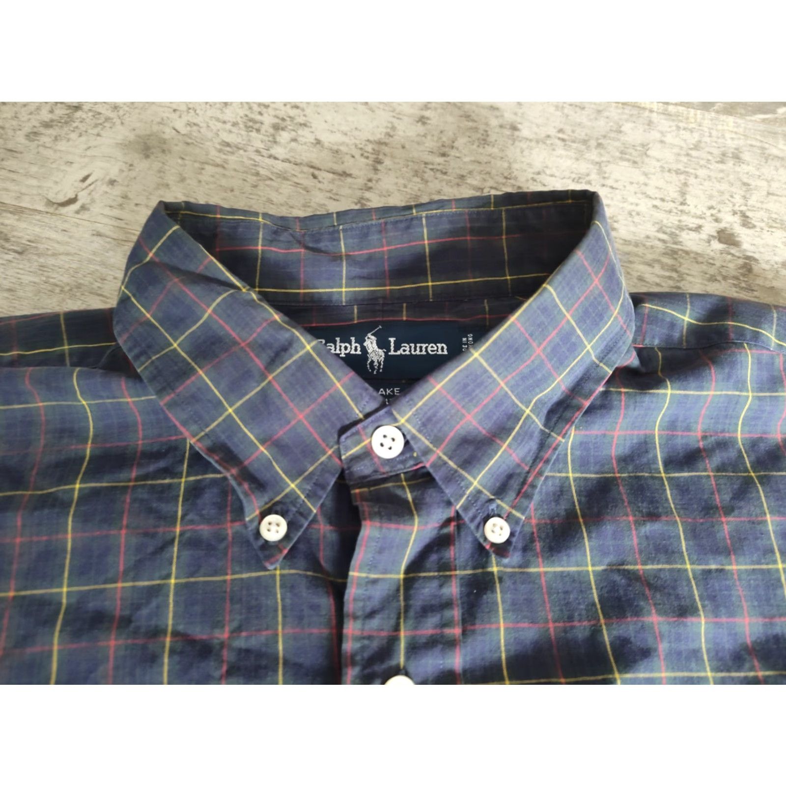 Polo Ralph Lauren VINTAGE Polo Ralph Lauren Men's XL Long Sleeve Plaid Button-Up Shirt Blue Green Casual Business Travel Size US XL / EU 56 / 4 - 6 Thumbnail