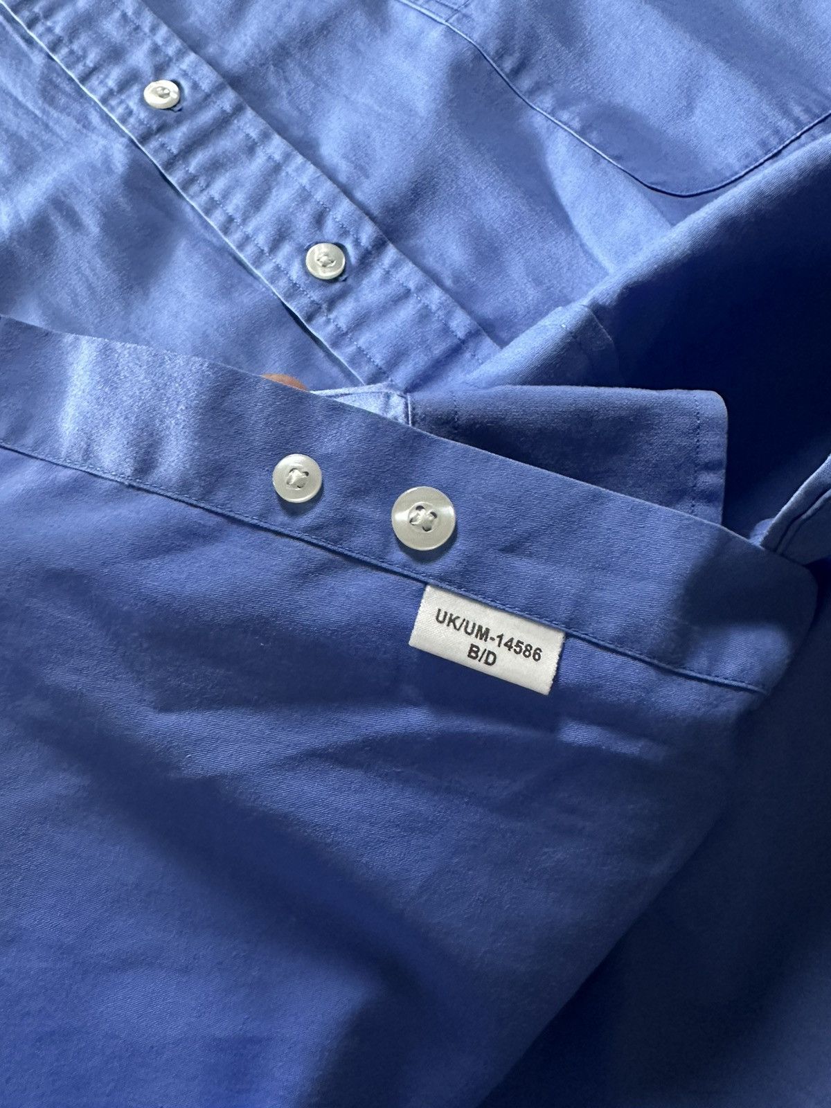 Yves Saint Laurent VNTG🚨Yves Saint Laurent Blue COTTON shirt YSL rare Flannel Size US L / EU 52-54 / 3 - 6 Thumbnail