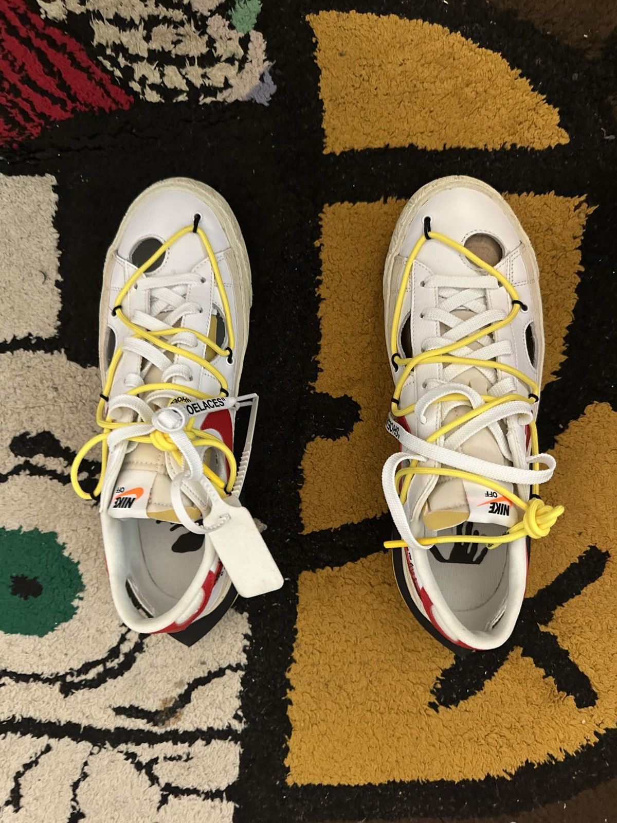 Nike × Off-White Off-White x Blazer Low ‘White University Red’ Size US 10.5 / EU 43-44 - 3 Thumbnail