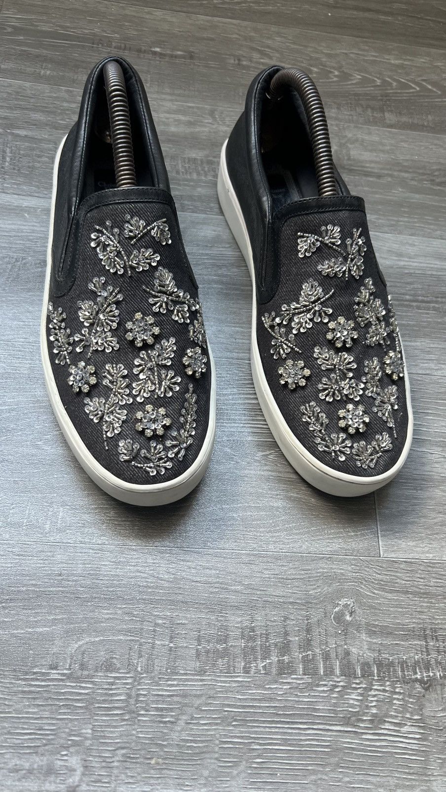 Dior Dior indigo crystal embelishment Size US 9.5 / IT 39.5 - 1 Thumbnail