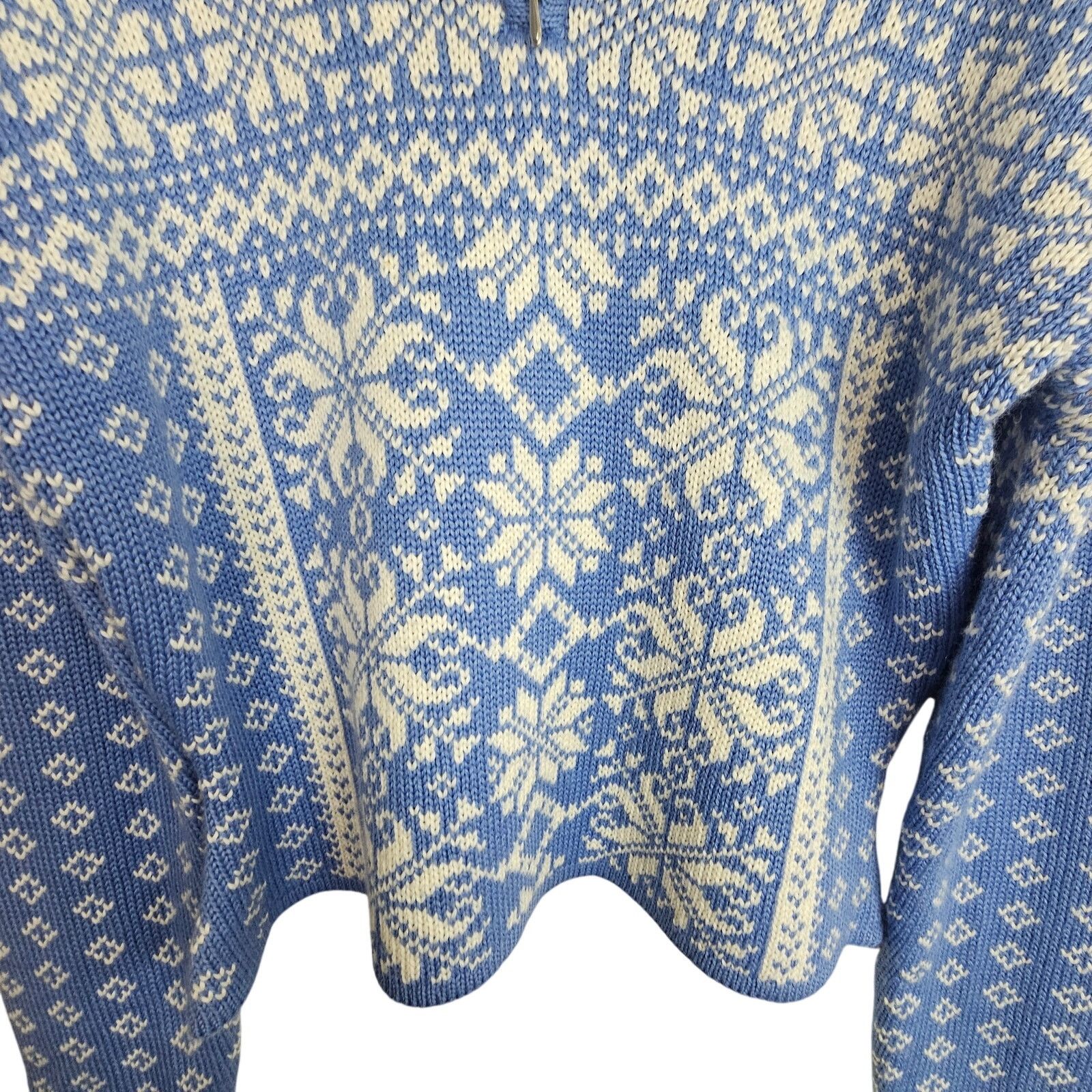 Obermeyer Obermeyer Womens Fair Isle Nordic Cropped Wool Sweater Sz S Size S / US 4 / IT 40 - 3 Thumbnail