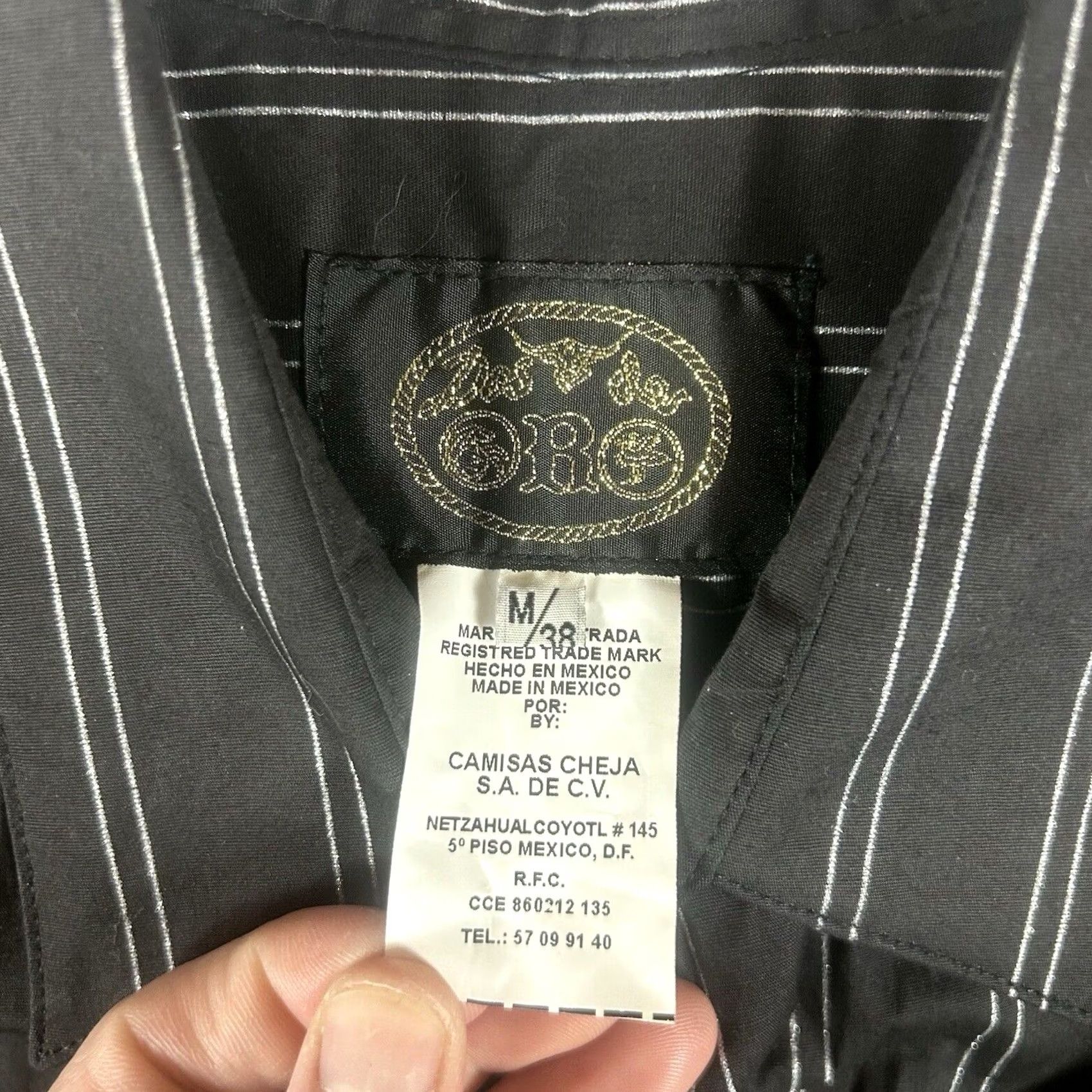 Vintage VINTAGE Dos De Oro Cowboy Shirt Mens M 38 Black Embroidered Button-Up Western Shirt NWT Size US M / EU 48-50 / 2 - 4 Thumbnail