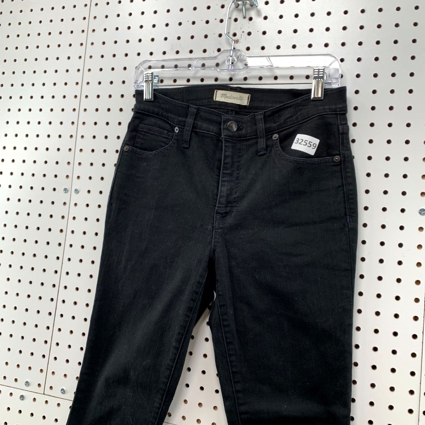 Madewell Madewell Black Denim Jeans Womens Size 28 High Rise Skinny Fit 29x28 Jeans Size 28" / US 6 / IT 42 - 6 Thumbnail