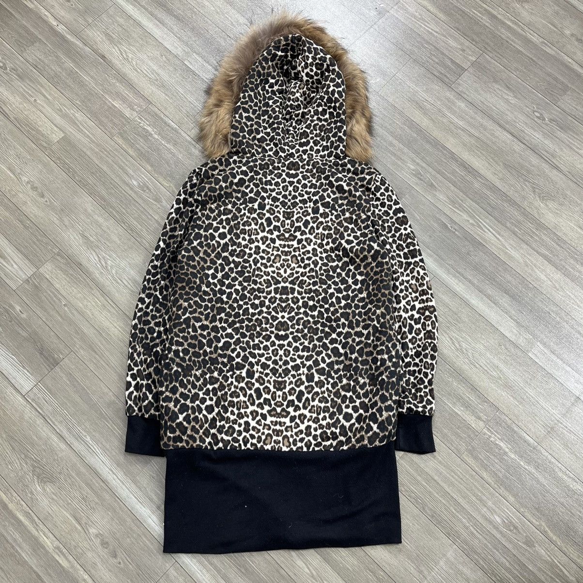 If Six Was Nine 2000s Japanese Leopard Zip Fur Hoodie Gothic Kmrii Lgb Style Size US L / EU 52-54 / 3 - 9 Thumbnail