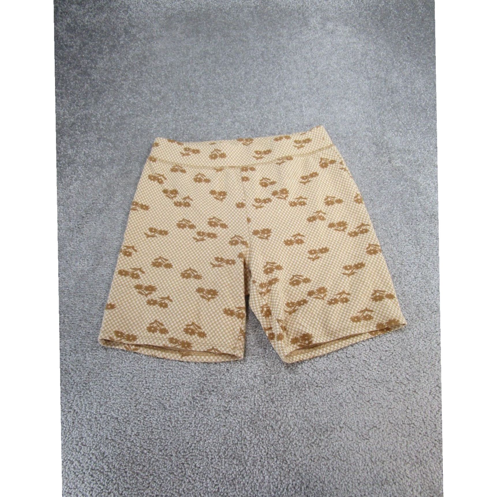 Madewell Madewell Womens Shorts Medium Floral Beige Brown Pull On Size 32" / US 10 / IT 46 - 1 Thumbnail