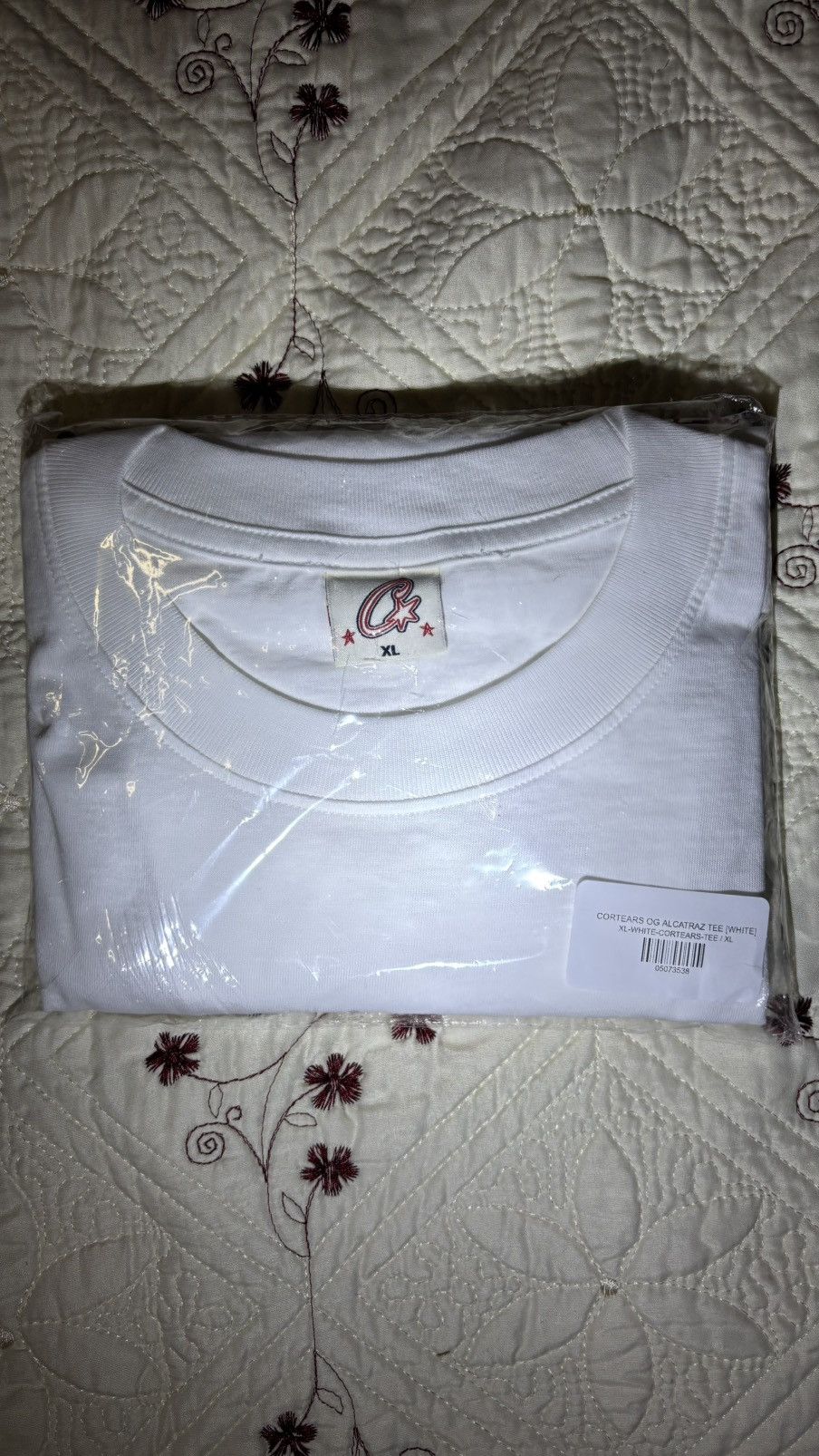Corteiz Corteiz x DENIM TEARS “CORTEARS OG ALCATRAZ” Tee, White (XL) Size US XL / EU 56 / 4 - 2 Thumbnail