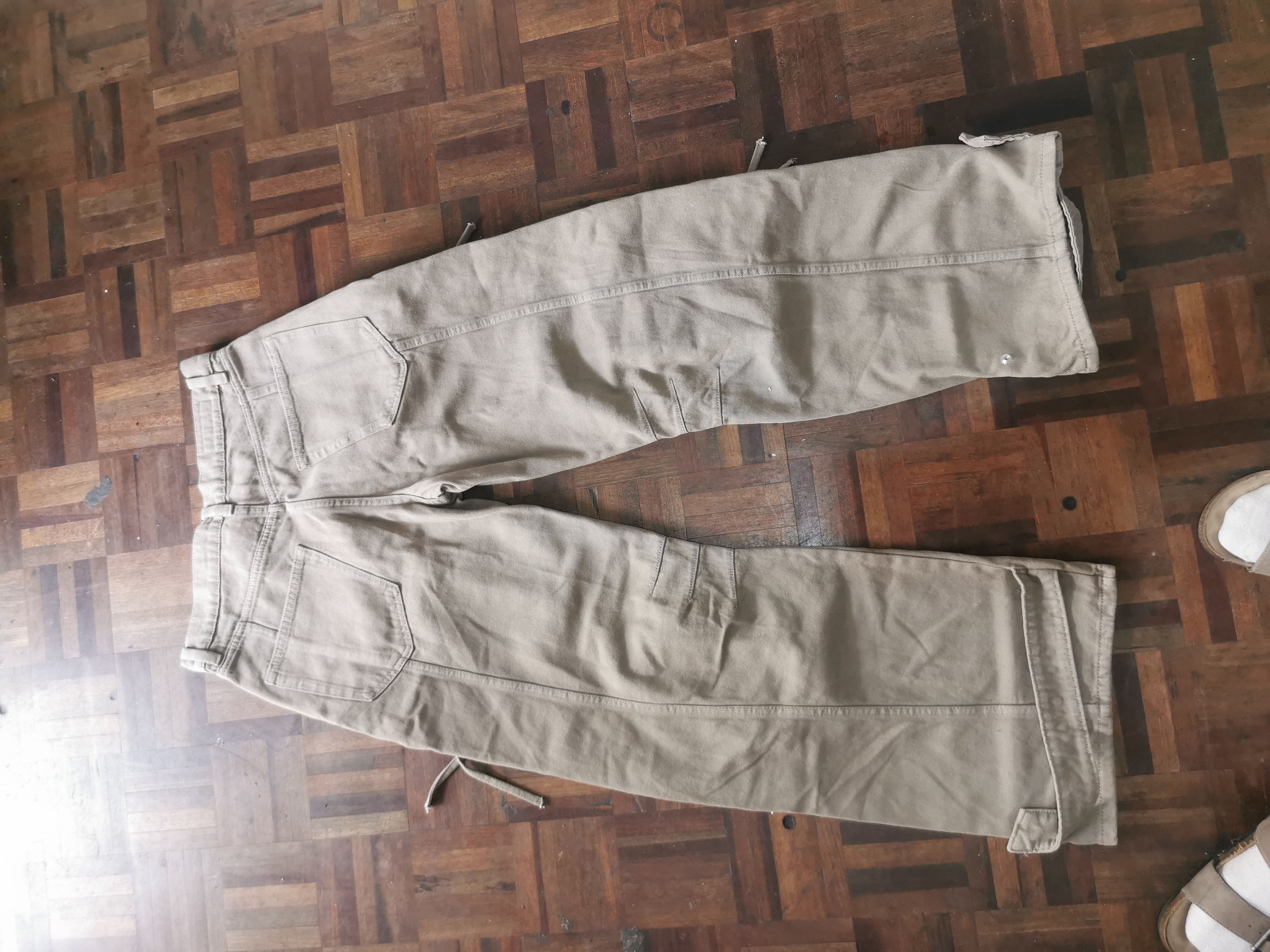 Zara Zara Cargo relaxed fit trousers fadded effect Multipocket, Size US 30 / EU 46 - 13 Thumbnail