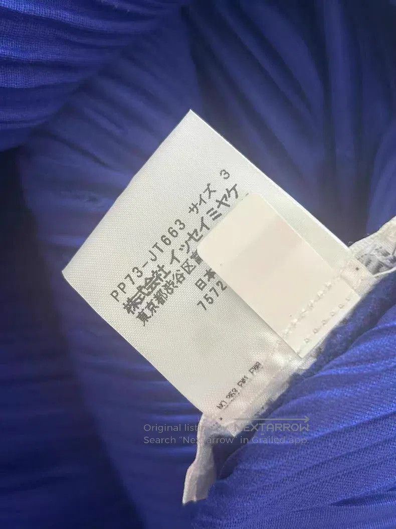 Issey Miyake Issey Miyake Blue-purple Applique Long Top Size L / US 10 / IT 46 - 4 Thumbnail