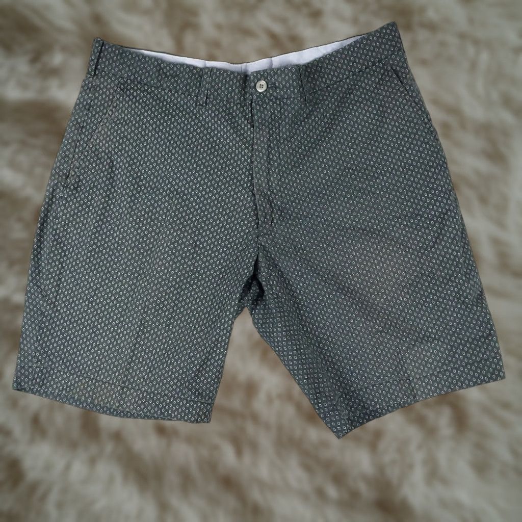 Ralph Lauren Ralph Lauren Chino Shorts Mens 34 Blue Gray Geometric Flat Front Casual Size US 34 / EU 50 - 1 Thumbnail