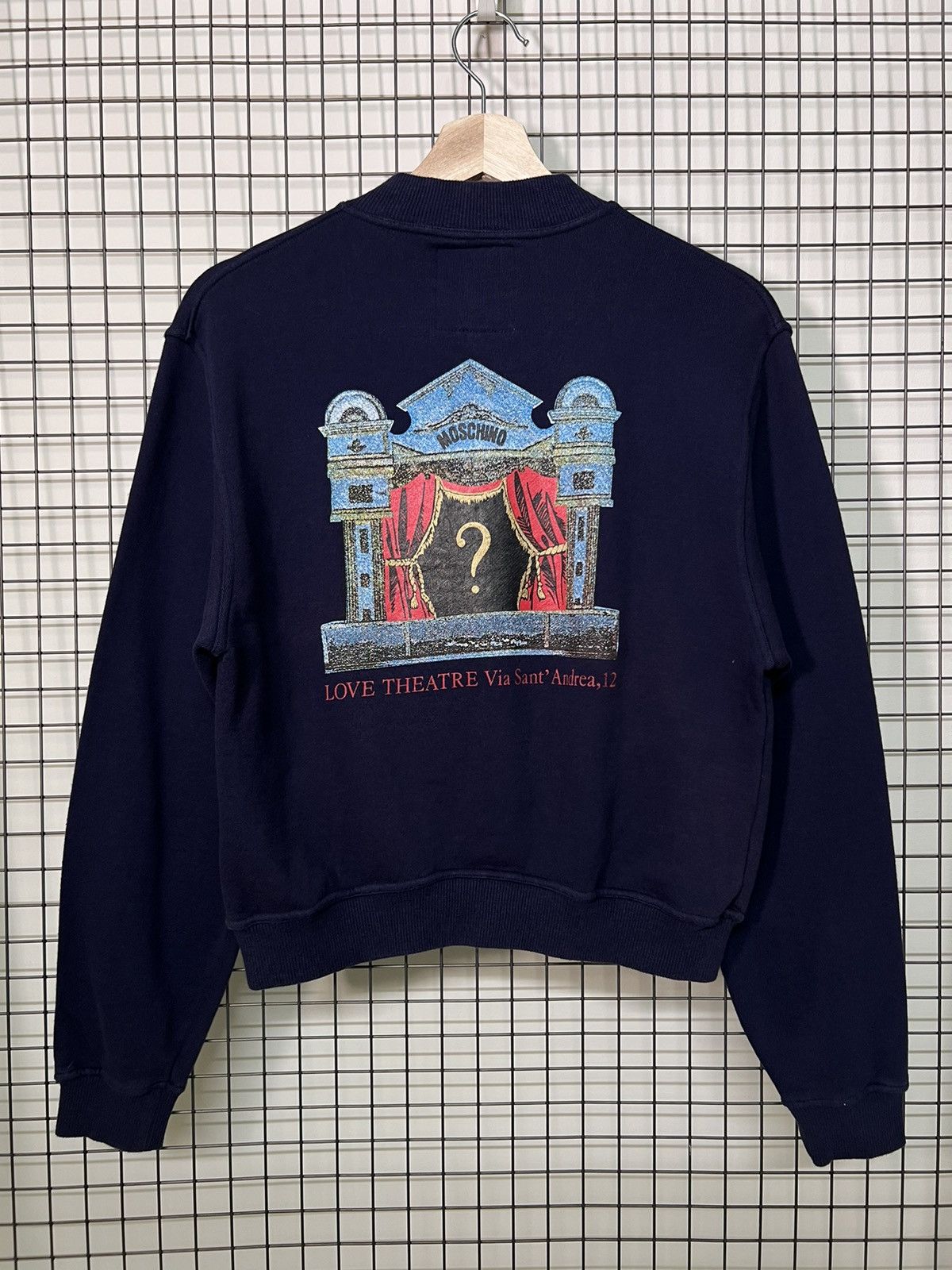 Moschino FD🚨Moschino LOVE THEATRE Half Zipper Sweatshirt Jumper Size S / US 4 / IT 40 - 1 Thumbnail