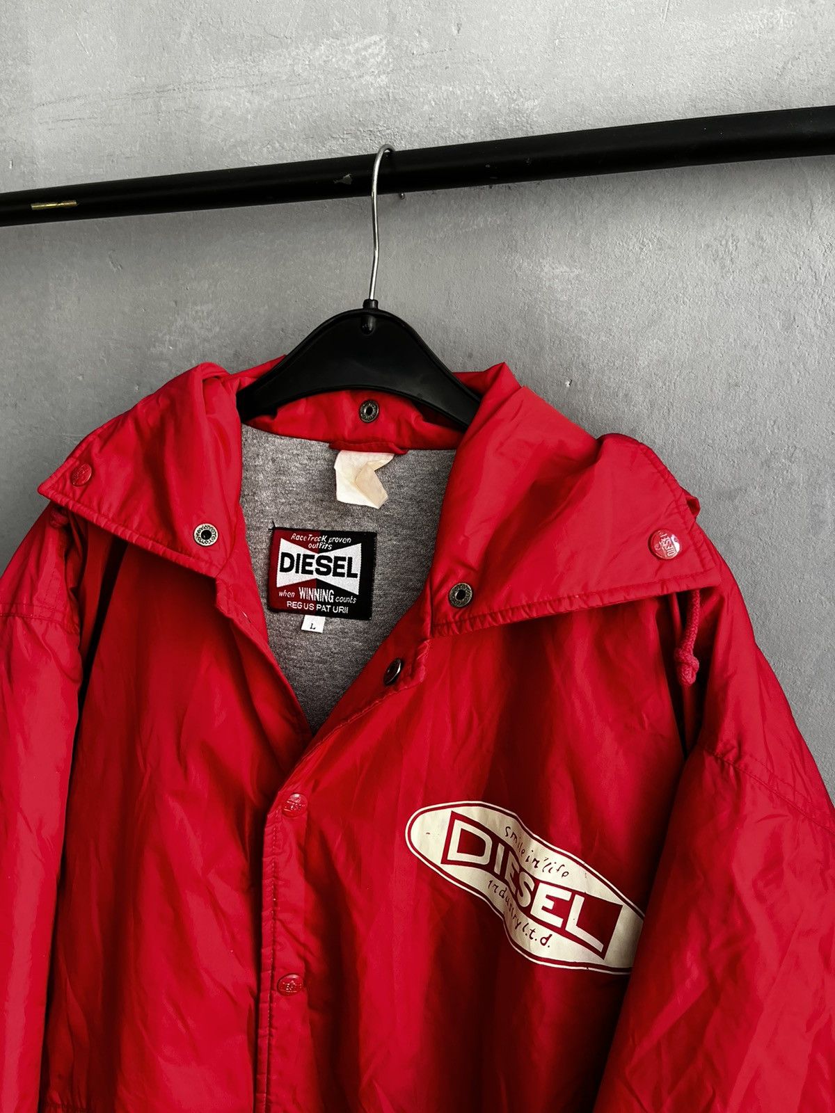 Diesel × Vintage Diesel big logo jacket vintage Size US L / EU 52-54 / 3 - 3 Thumbnail