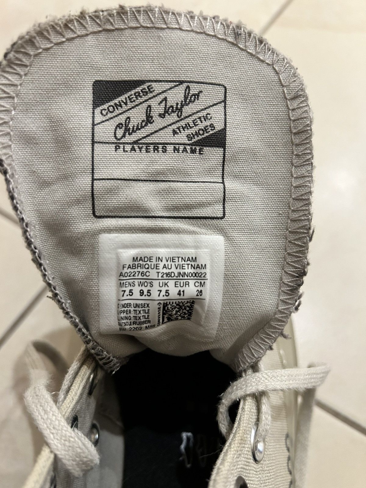 A-COLD-WALL* × Converse Converse x A-Cold-Wall* Chuck 70 High "Pavement" Size US 7.5 / EU 40-41 - 7 Thumbnail