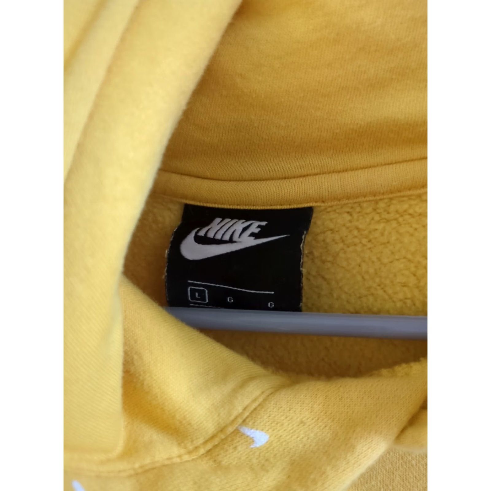 Nike NIKE Sweatshirt Large Embroidered Sign Yellow Hoodie Nike Sportswear Unisex Adults" Size US L / EU 52-54 / 3 - 3 Thumbnail