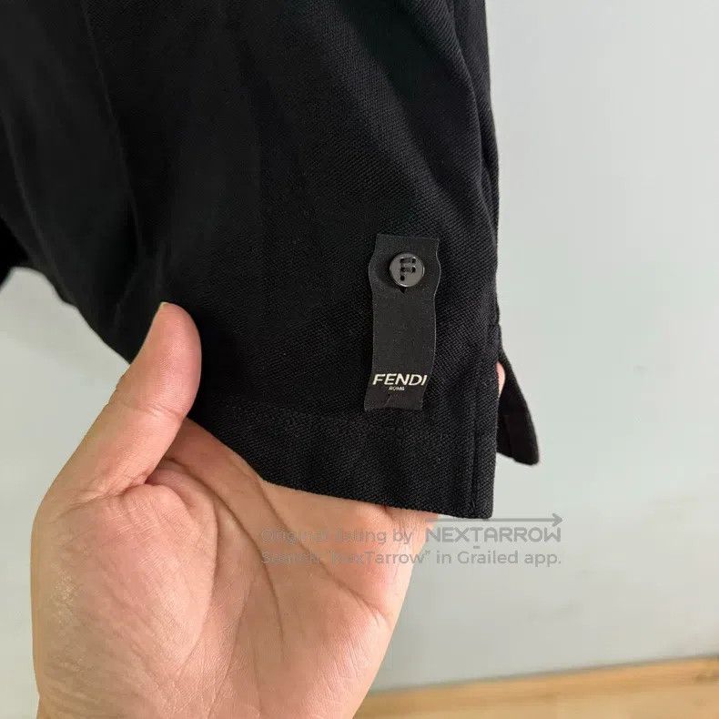 Fendi Fendi Collar Monogram Polo Shirt Size US L / EU 52-54 / 3 - 5 Thumbnail