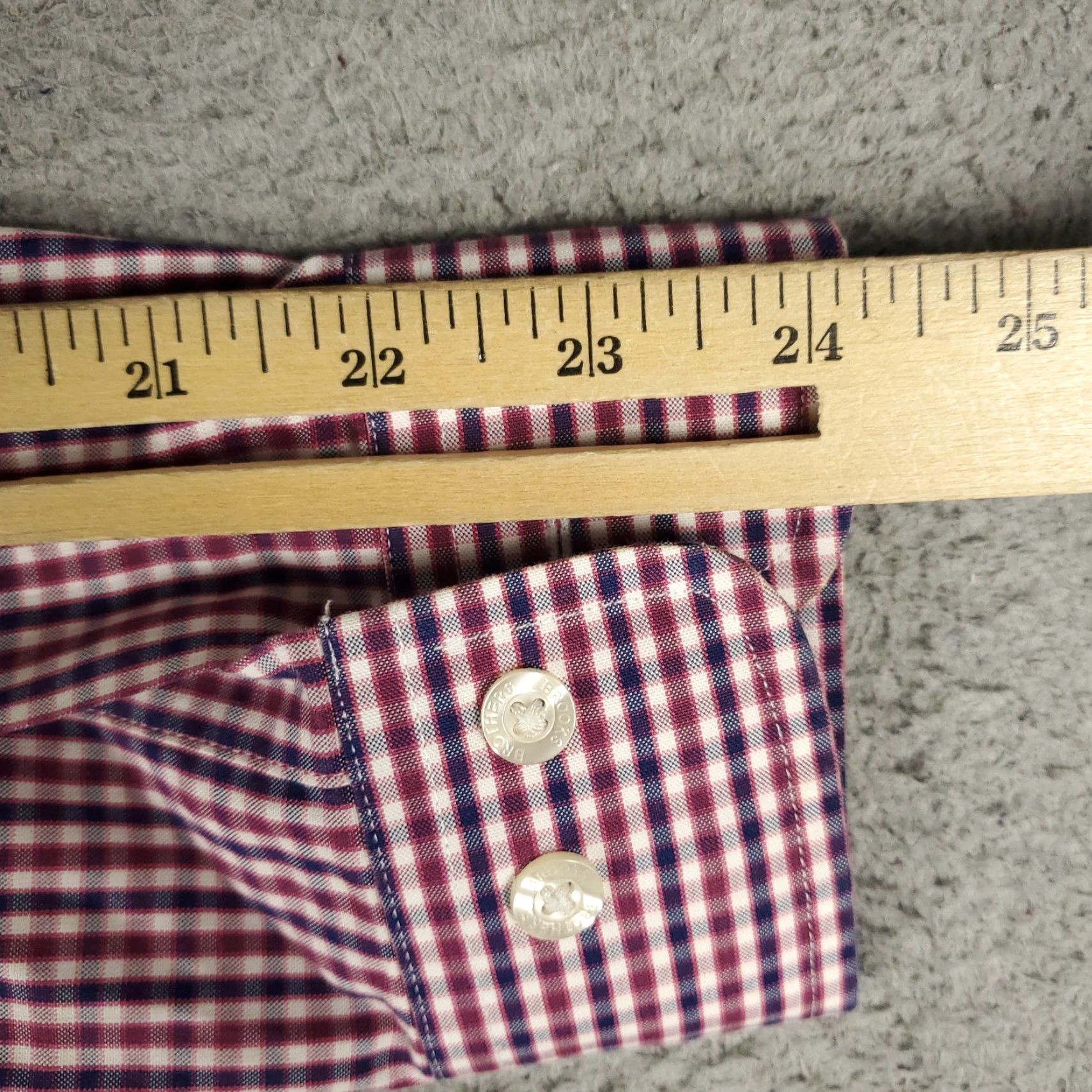 Brooks Brothers Brooks Brothers Shirt Mens Small Blue Red Check Regent Button Up Long Sleeve Size US S / EU 44-46 / 1 - 6 Thumbnail