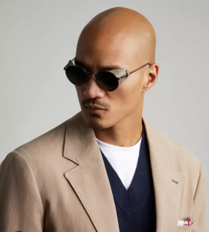 Oliver Peoples Oliver Peoples x Brunello Cucinelli Cesarino-L Phantos Sun Size ONE SIZE - 8 Thumbnail