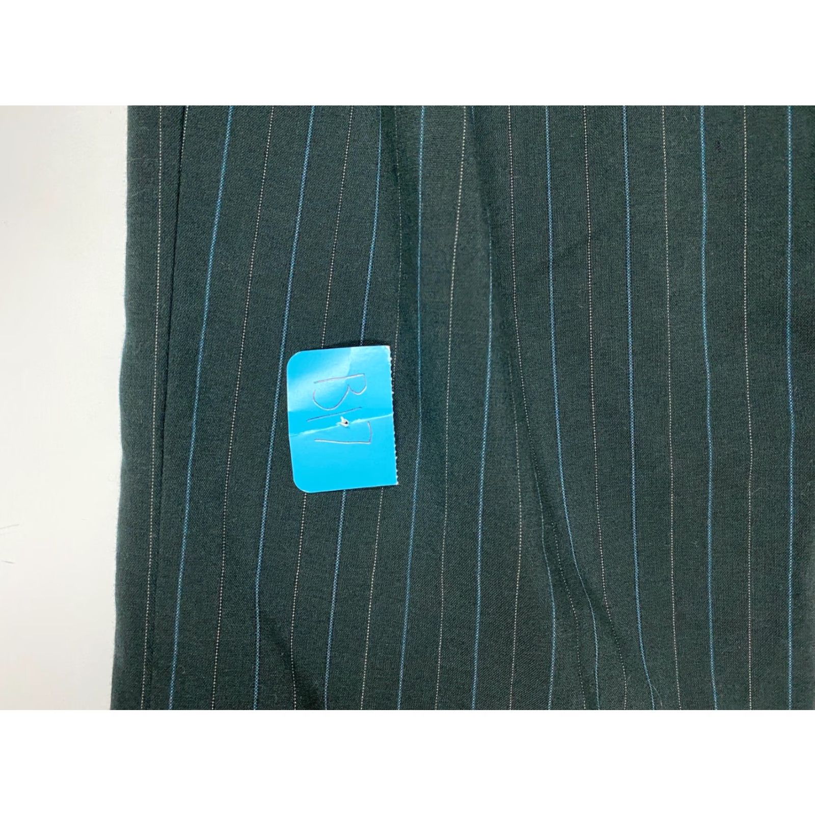 Vintage Briggs Dress Pants Womens 12P Petites Striped Slim Straight Straight Leg 21in Inseam Beige Polyester Wool Velvet Casual Business Size 34" / US 12 / IT 48 - 7 Thumbnail