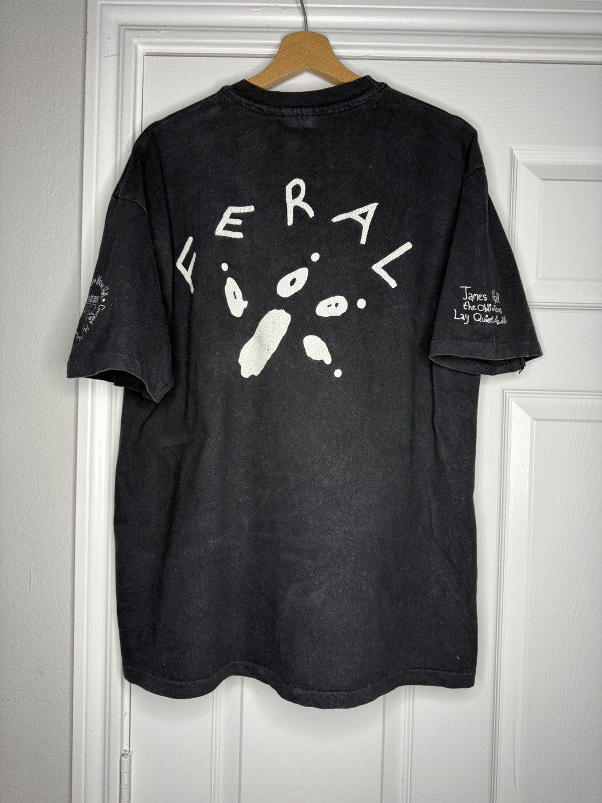 Vintage Vintage single stitch James Hall Daemon Records Feral Size US XL / EU 56 / 4 - 7 Thumbnail