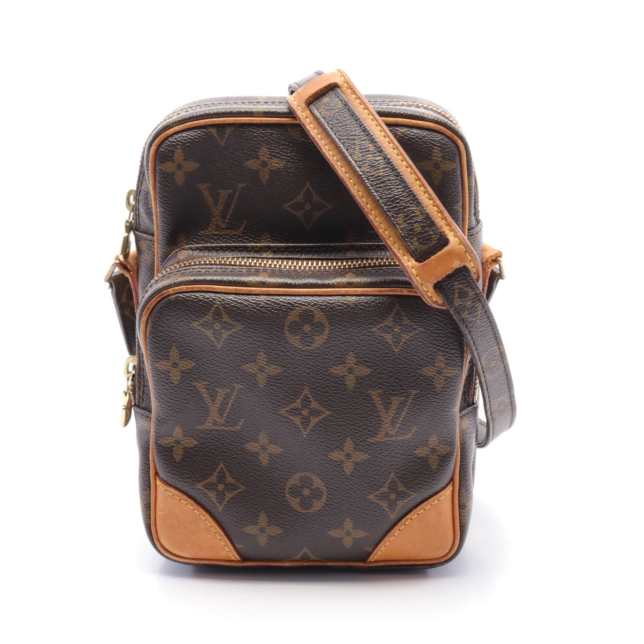 Louis Vuitton Louis Vuitton Amazon Monogram Shoulder Bag Leather Brown Size ONE SIZE - 1 Thumbnail