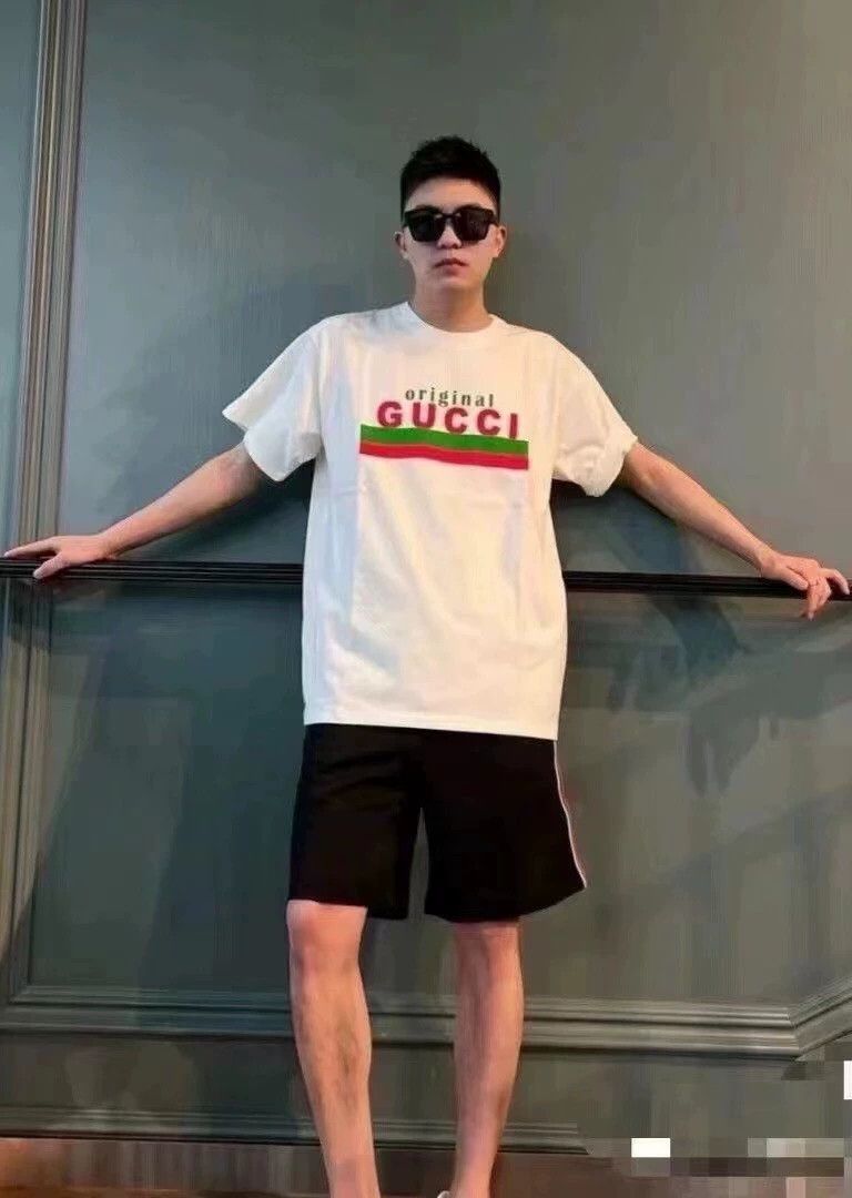 Gucci Gucci Striped letter print short-sleeved T-shirt 2501-Nexta Size US XS / EU 42 / 0 - 9 Thumbnail