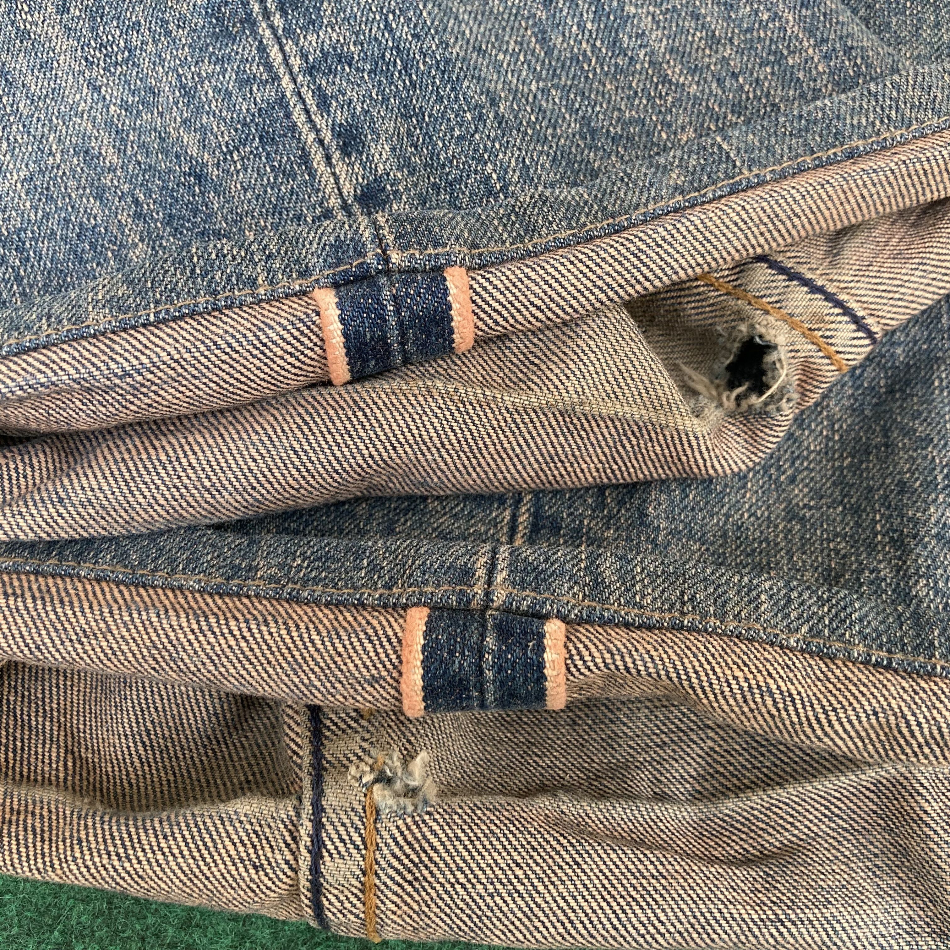 Levi's 28x34 Vintage Levis 503 Redline Selvedge Denim Blue Jeans Size US 28 / EU 44 - 11 Thumbnail