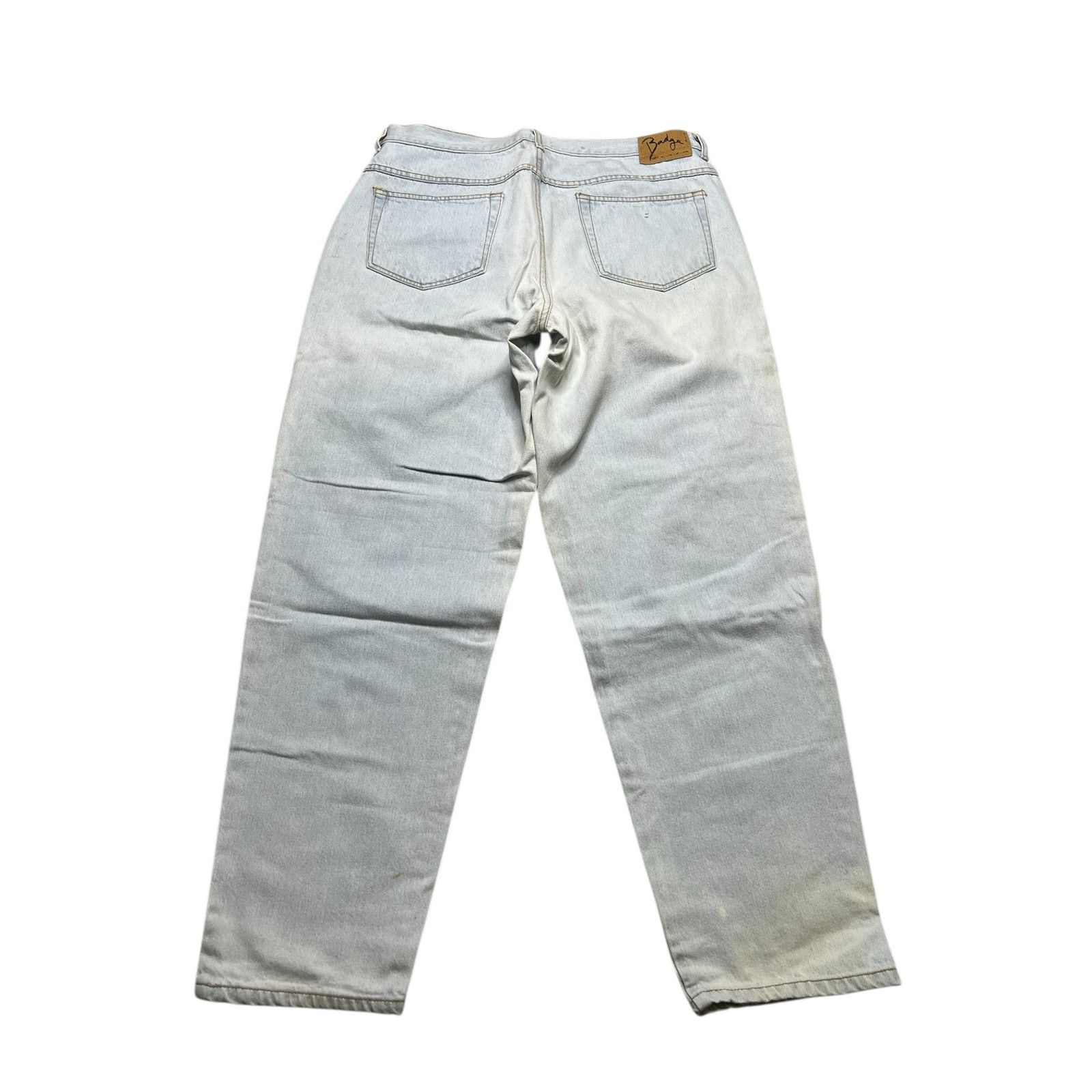 Vintage Vintage 90s Badge Denim Jeans Light Wash 38 Brazil 35x31.5 Size US 38 / EU 54 - 2 Thumbnail
