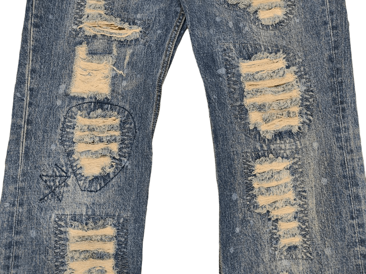 Japanese Brand Nicole Club Distressed Denim Size US 33 - 5 Thumbnail