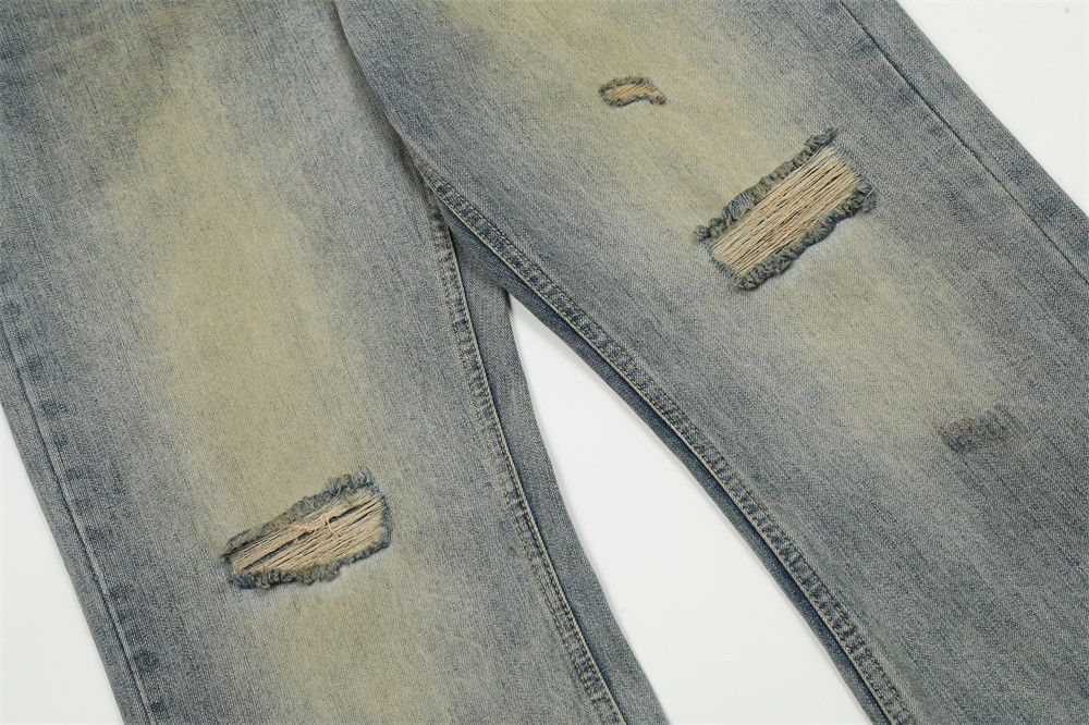 Japanese Brand × Vintage Men's punk distressed loose casual flared ripped jeans Size US 32 / EU 48 - 6 Thumbnail