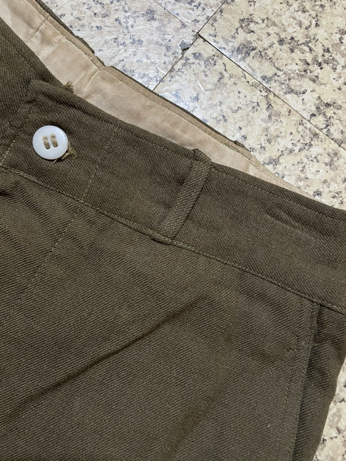 Vintage ARCHIVAL VINTAGE US ARMY M-1945 TROUSERS WWII KOREAN WAR ERA Size US 31 - 11 Thumbnail