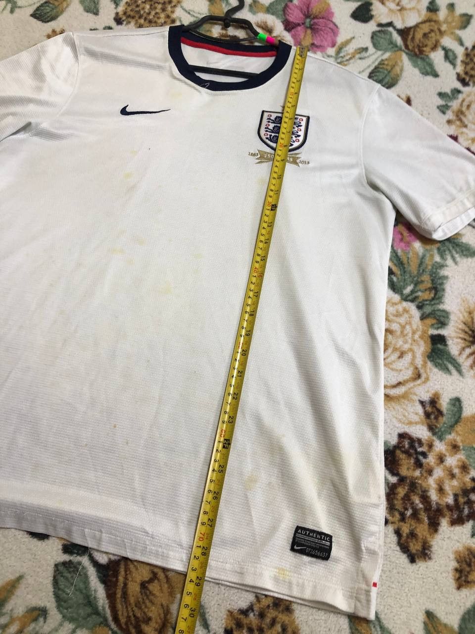 Nike ENGLAND 2012 2014 HOME SHIRT FOOTBALL SOCCER JERSEY NIKE Size US L / EU 52-54 / 3 - 12 Thumbnail