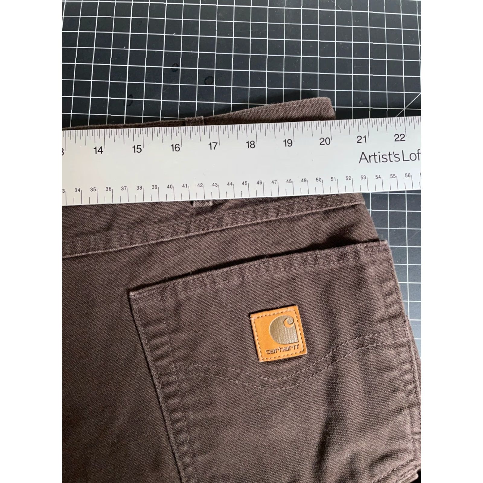 Carhartt Carhartt Pants Carpenter Regular 42 x 32 Brown Canvas Workwear Mens, 40 x 30 Inseam, 100% Cotton, Relaxed Fit, B174 DKB, Vintage No Size US 40 / EU 56 - 5 Thumbnail