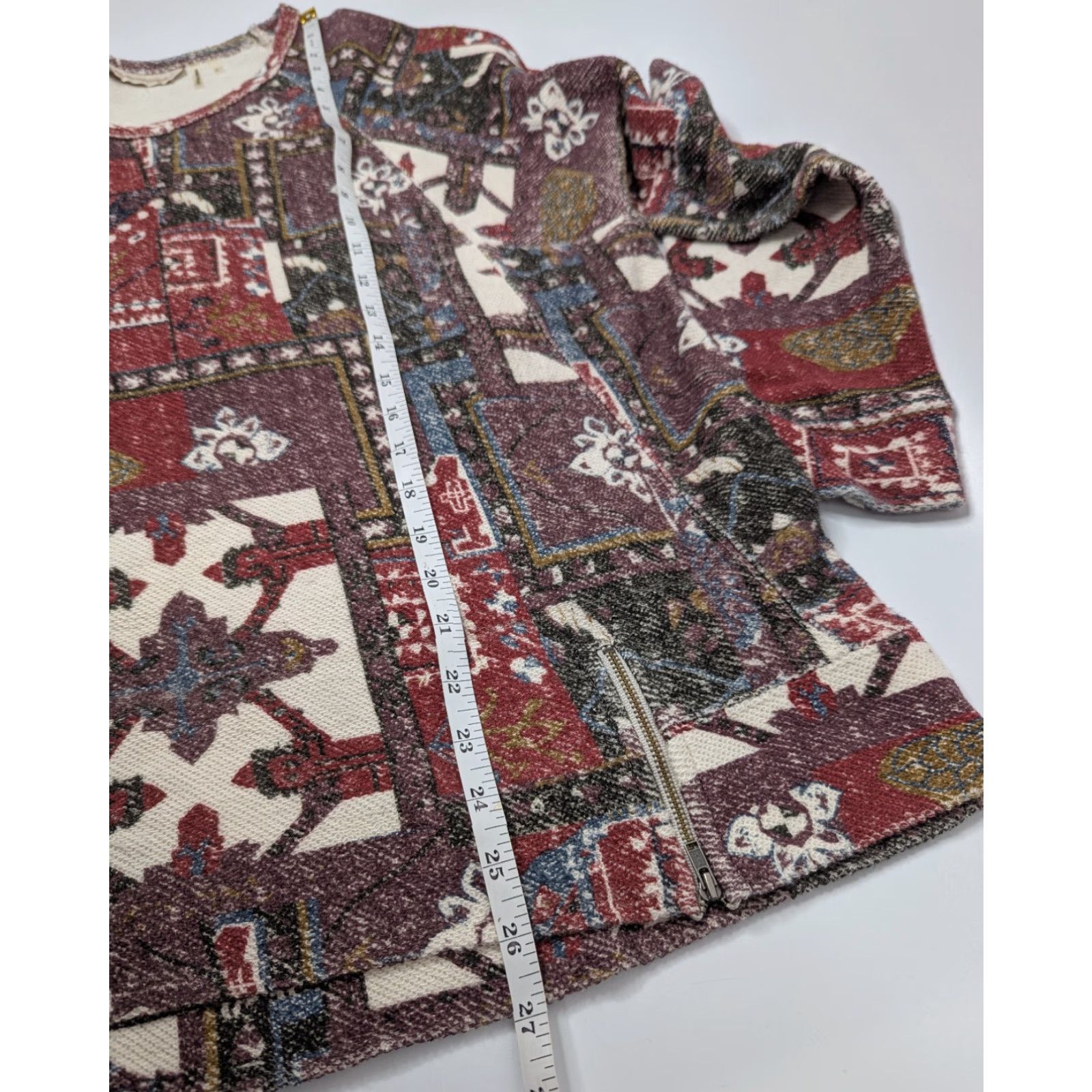 Soft Surroundings VINTAGE Soft Surroundings Rust Casablanca Pullover Sweater Abstract Boho Size Large Size L / US 10 / IT 46 - 5 Thumbnail
