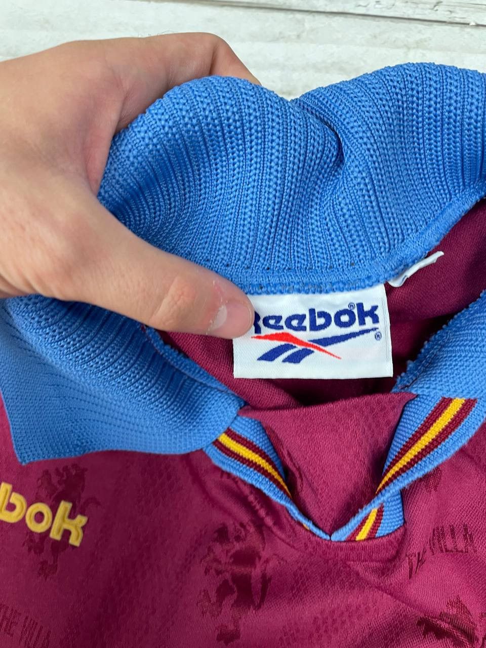 Reebok Reebok Aston Villa 1995 1997 Home Shirt Soccer Jersey Size US XL / EU 56 / 4 - 7 Thumbnail