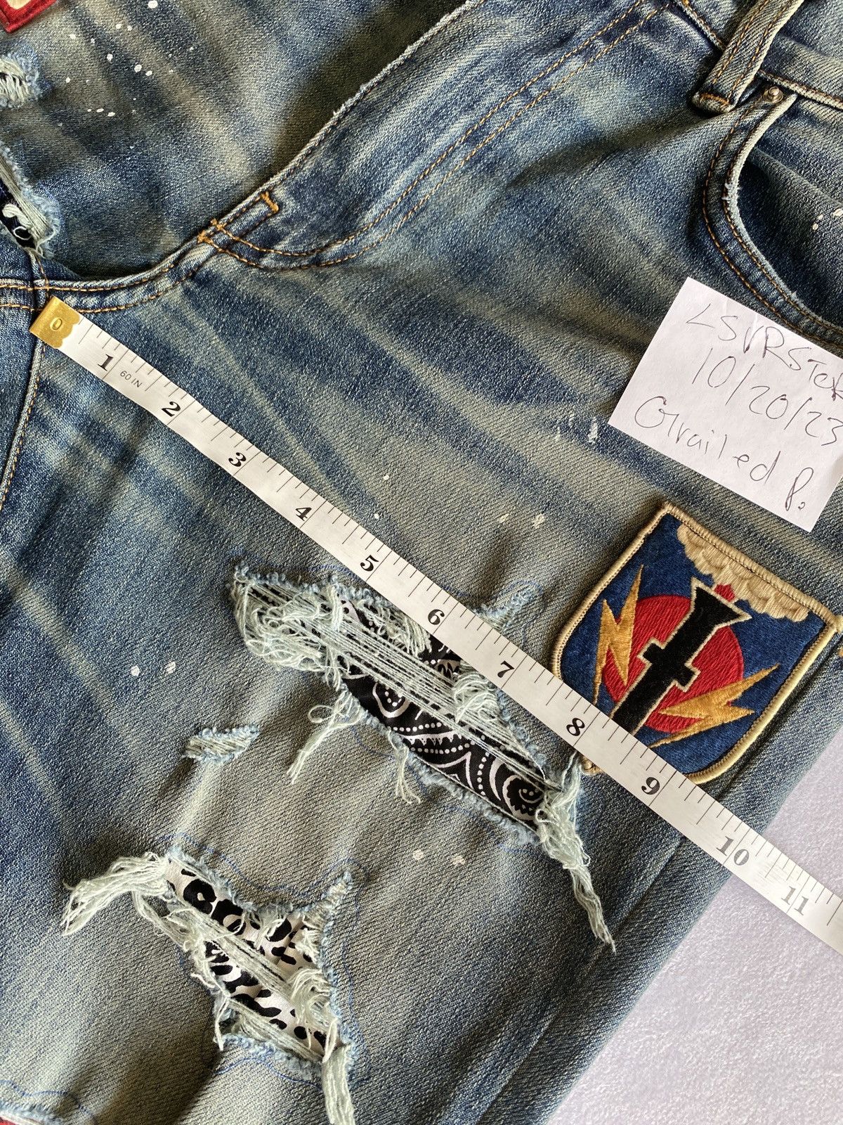 Amiri AMIRI Art Patch Medium Indigo 32 OG Rare* Size US 32 / EU 48 - 18 Thumbnail