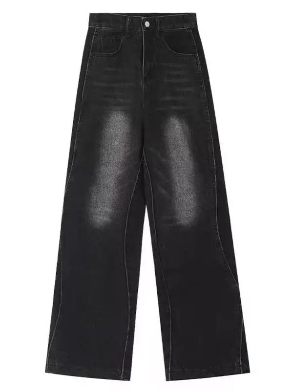 VIBE Vintage washed black rippled rare jeans Size US 30 / EU 46 - 3 Thumbnail