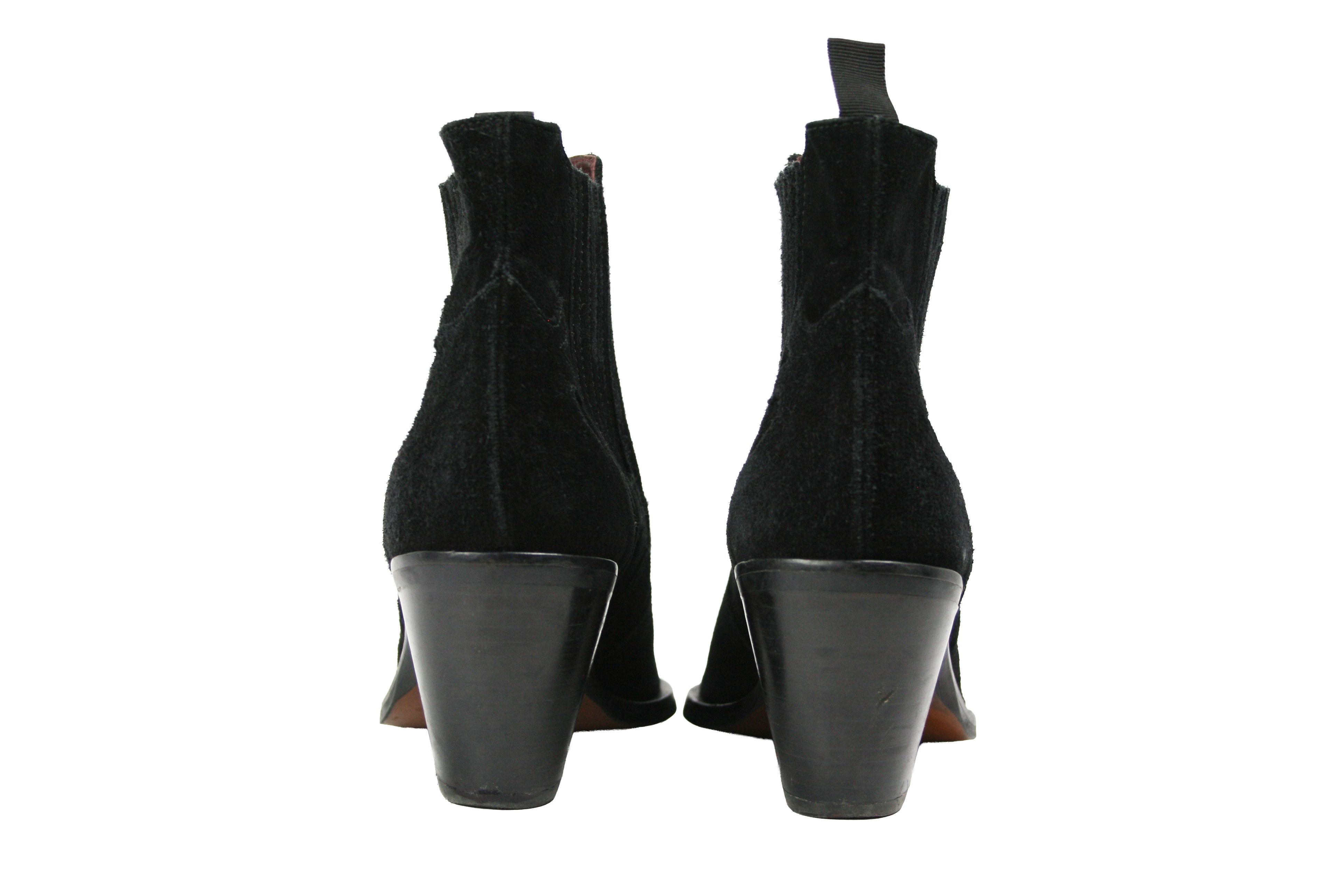 Japanese Brand Muratti Redbud Suede Cowboy Cossacks Western Ankle Boots Size US 9 / IT 39 - 9 Thumbnail